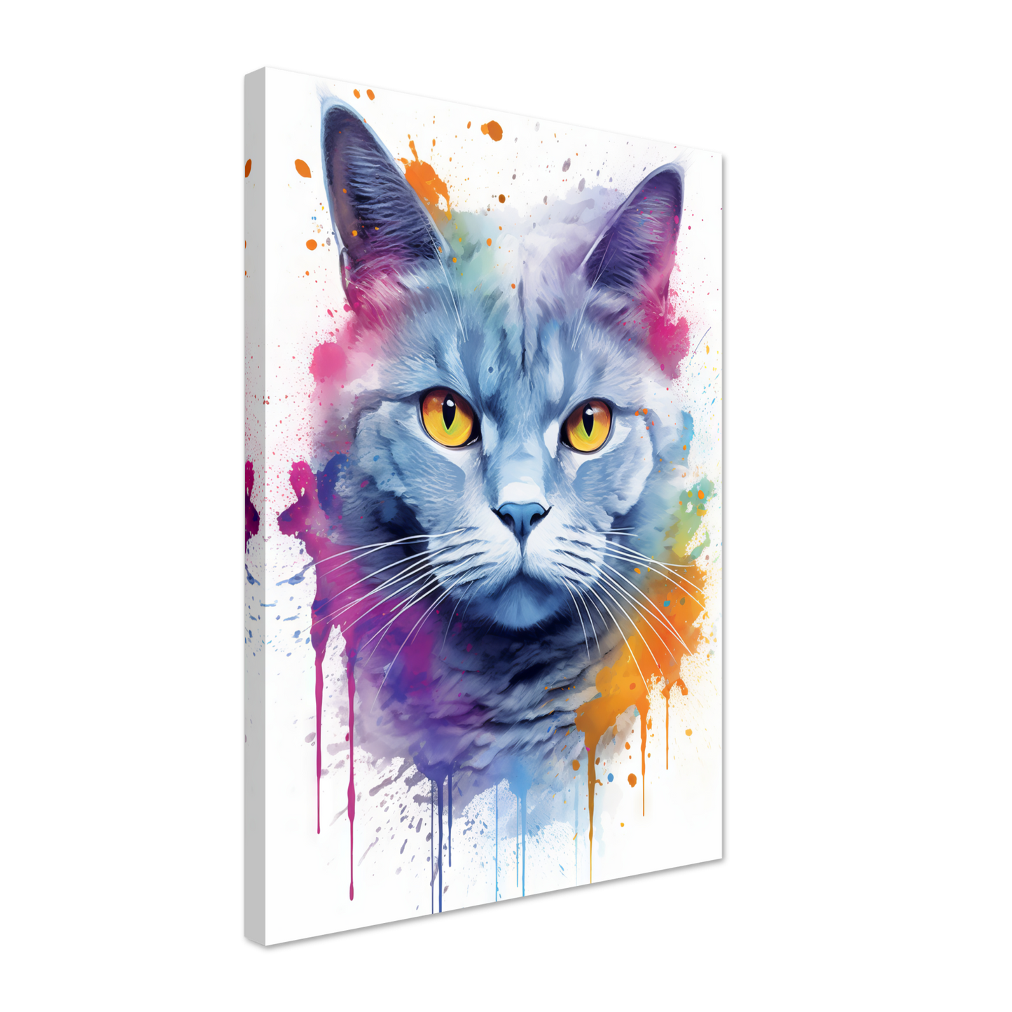 Katze Britisch Kurzhaar (BKH) Pop-Art (CAT21)