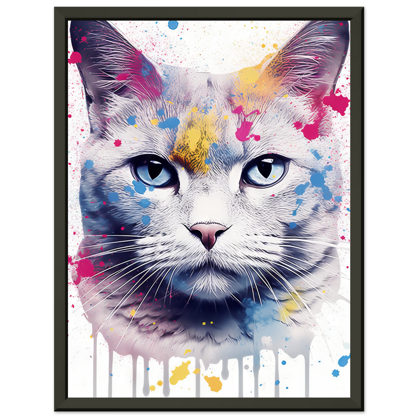 Katze Britisch Kurzhaar (BKH) Pop-Art (CAT24)