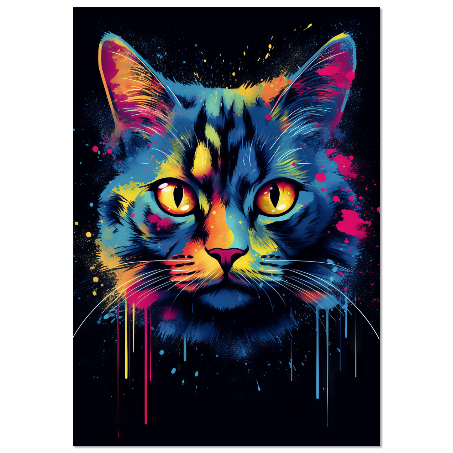 Katze Siam Pop-Art (CAT25)