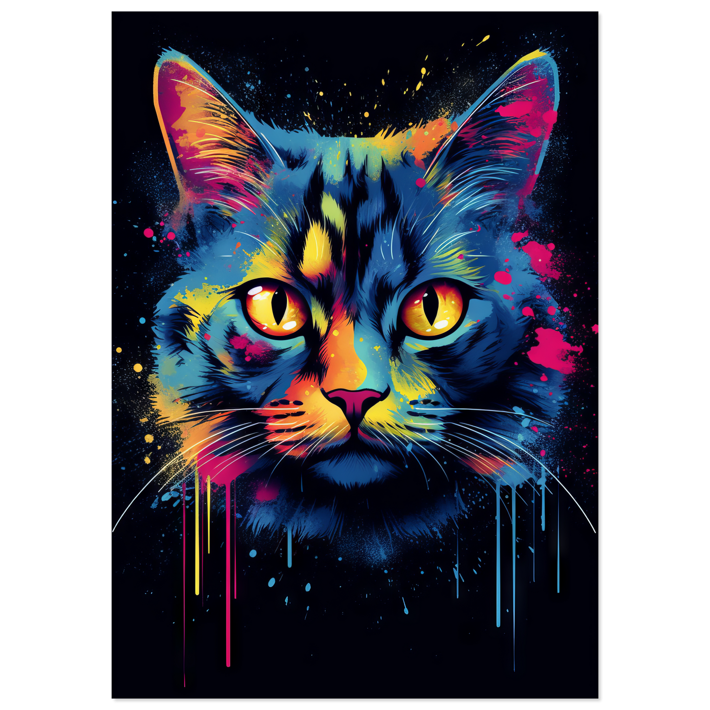 Katze Siam Pop-Art (CAT25)