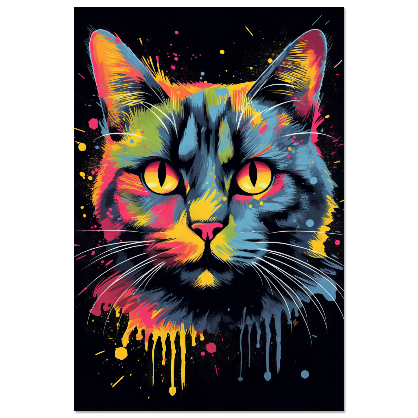 Katze Siam Pop-Art (CAT26)