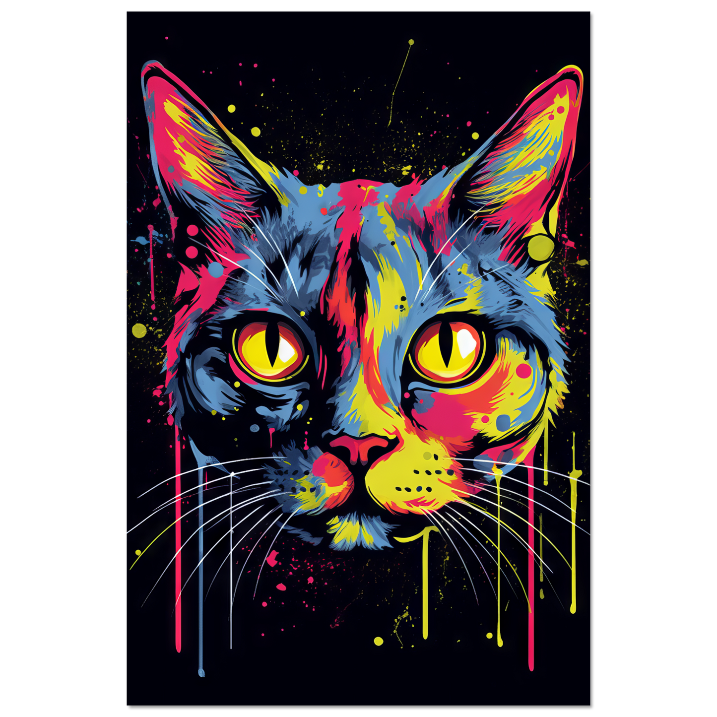 Katze Siam Pop-Art (CAT27)