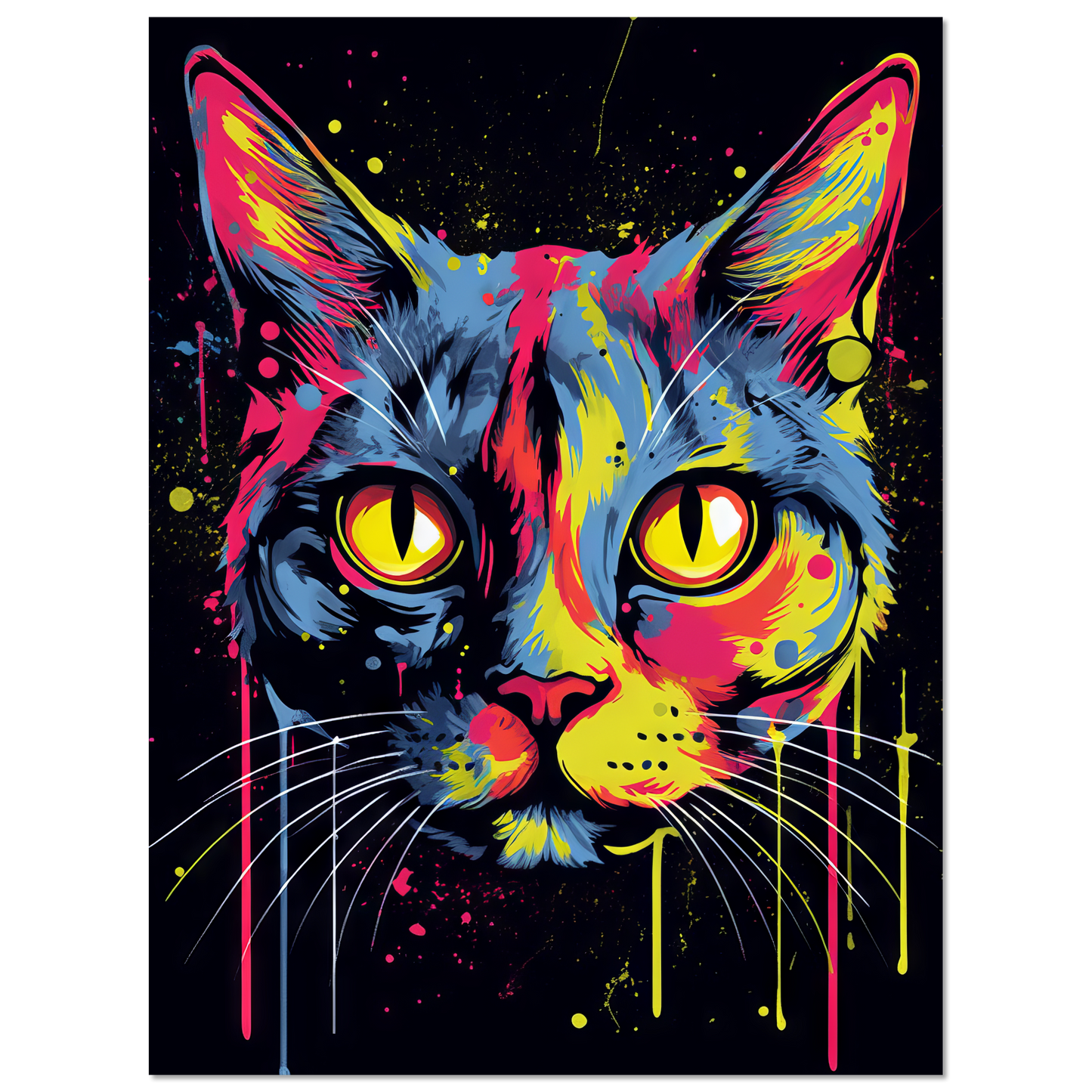 Katze Siam Pop-Art (CAT27)