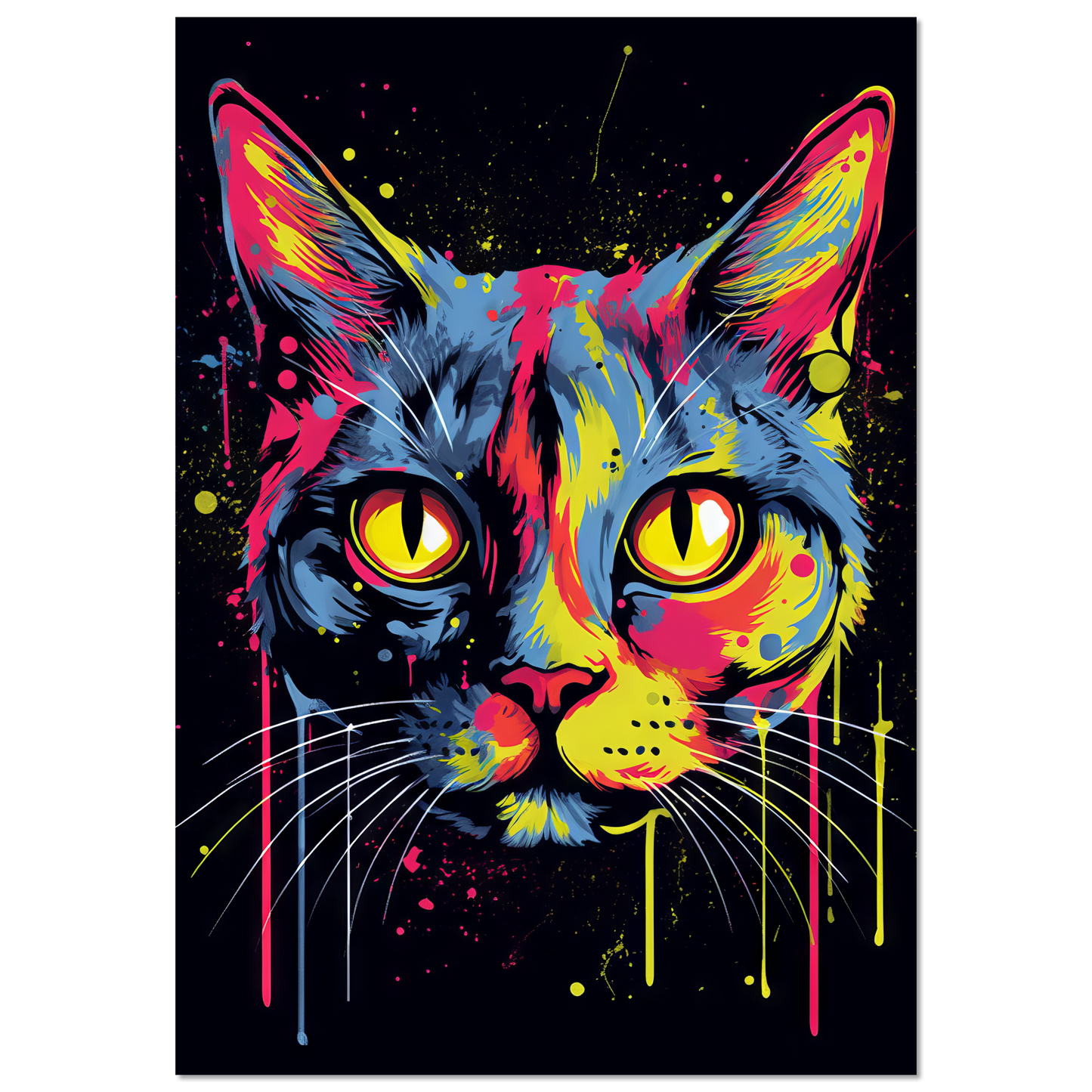 Katze Siam Pop-Art (CAT27)