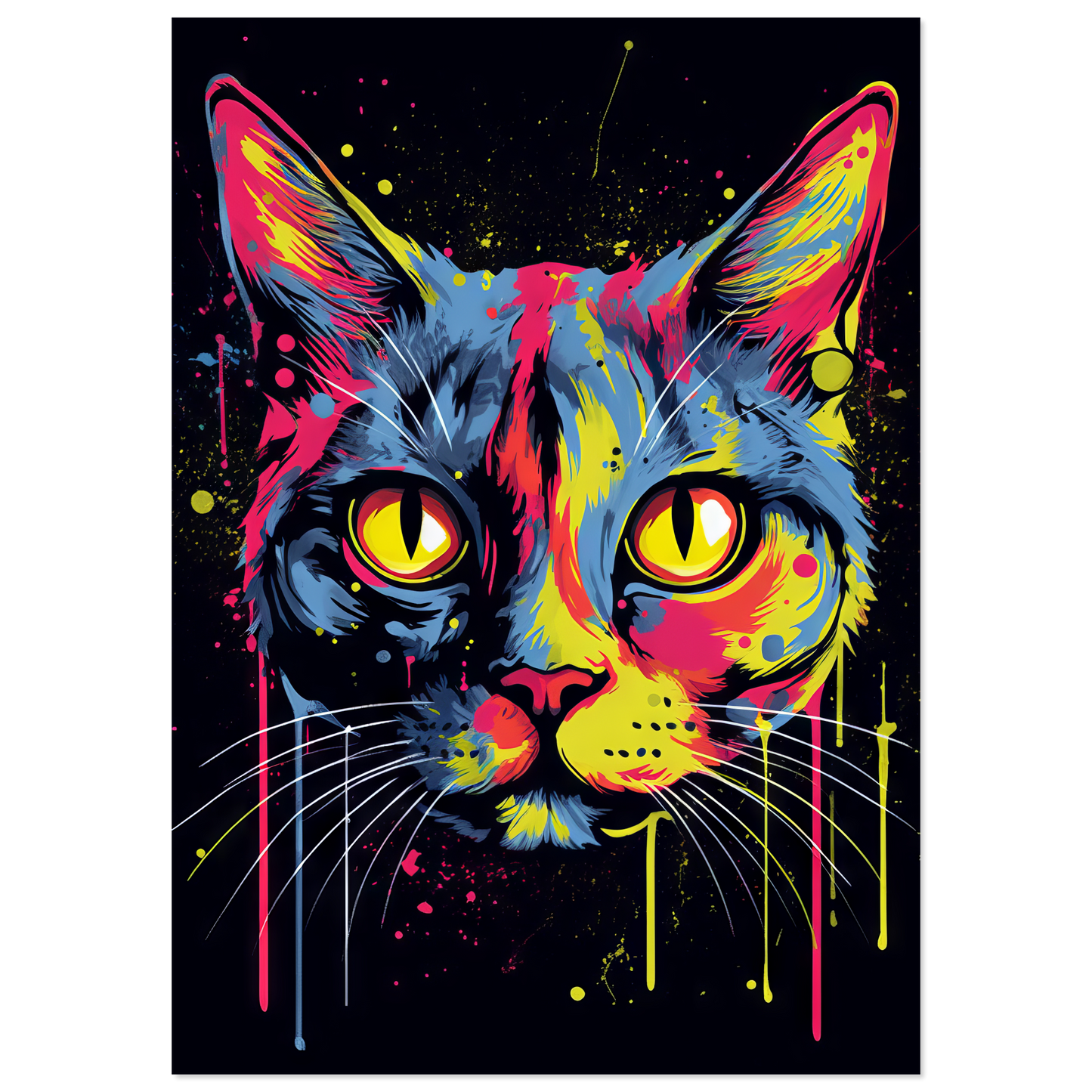 Katze Siam Pop-Art (CAT27)