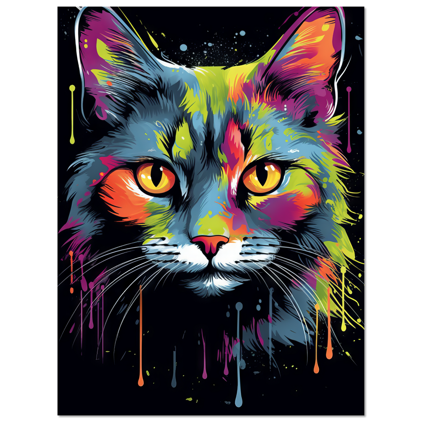 Katze Siam Pop-Art (CAT28)