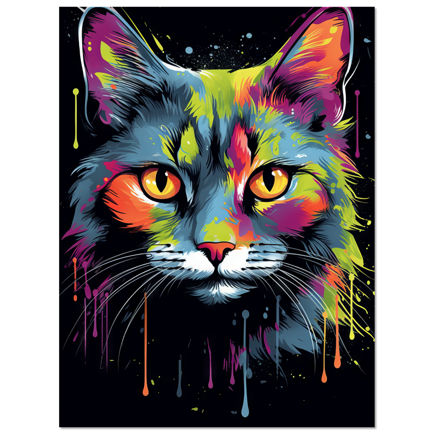 Katze Siam Pop-Art (CAT28)