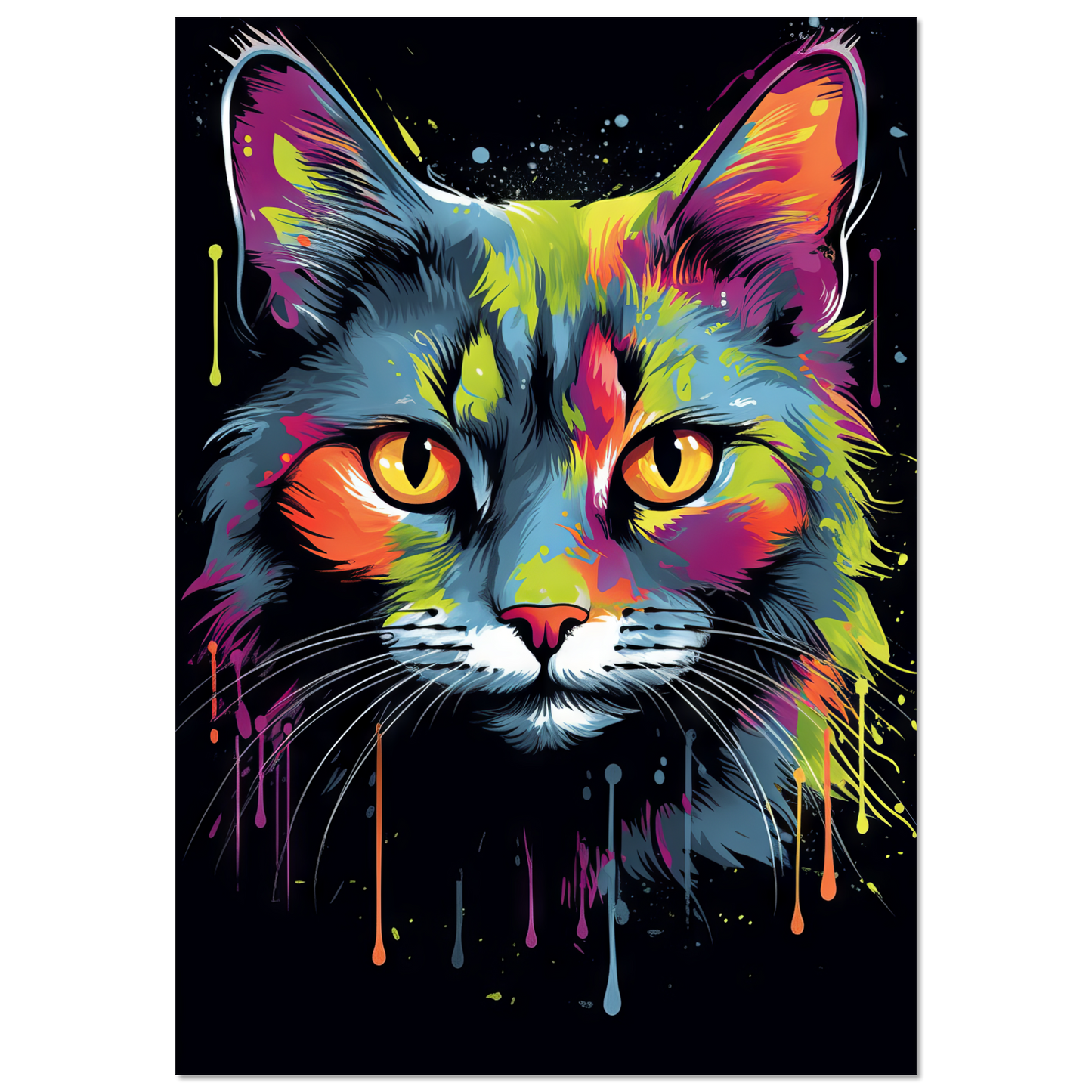 Katze Siam Pop-Art (CAT28)