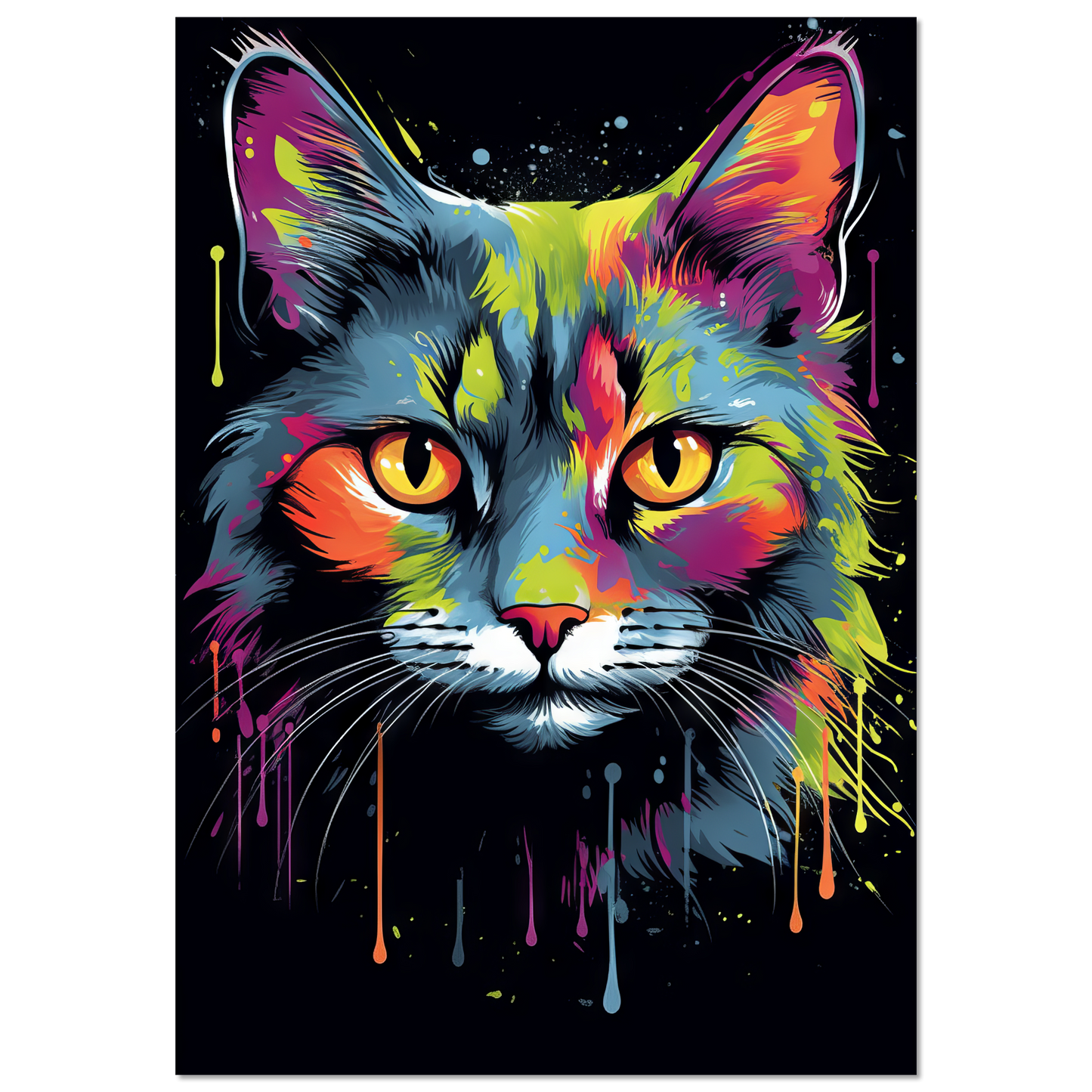 Katze Siam Pop-Art (CAT28)