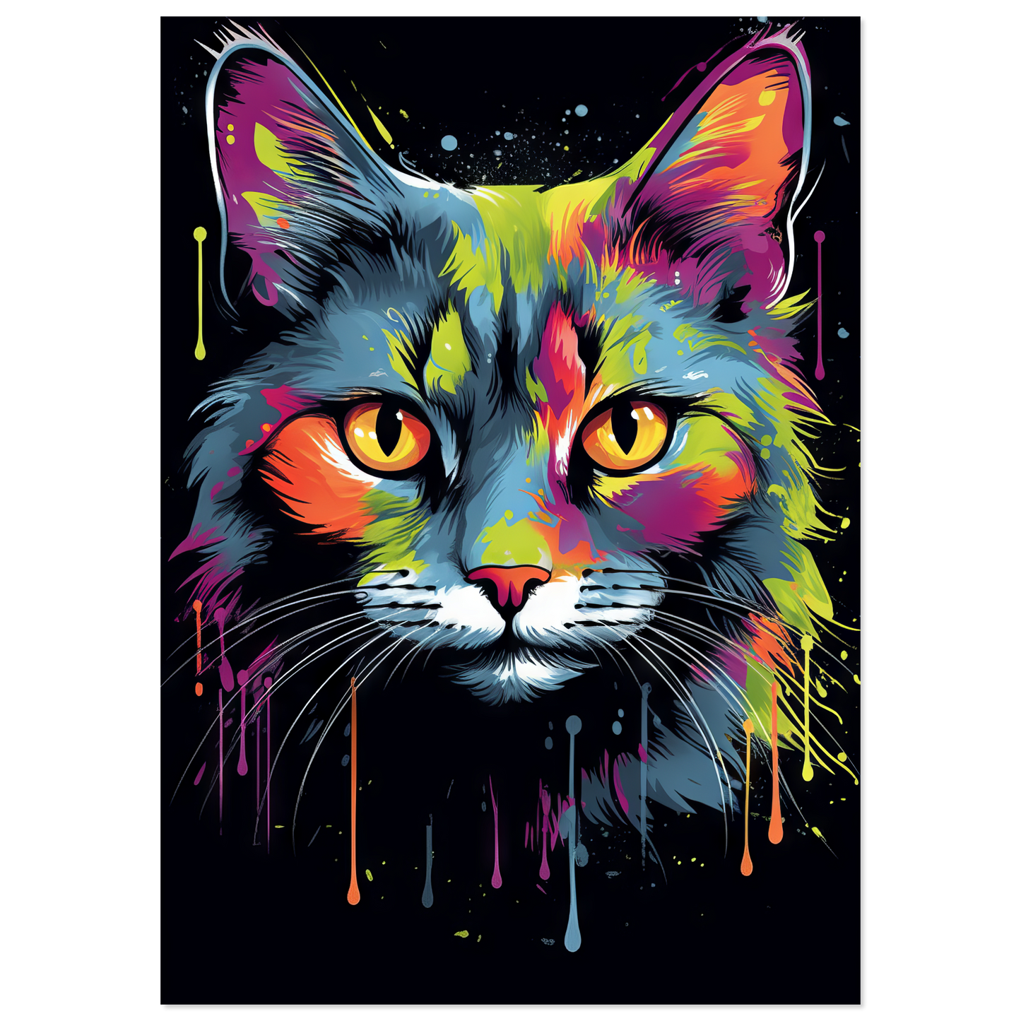 Katze Siam Pop-Art (CAT28)