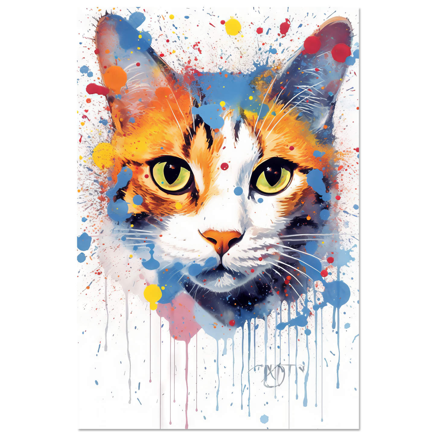 Katze Siam Pop-Art (CAT30)