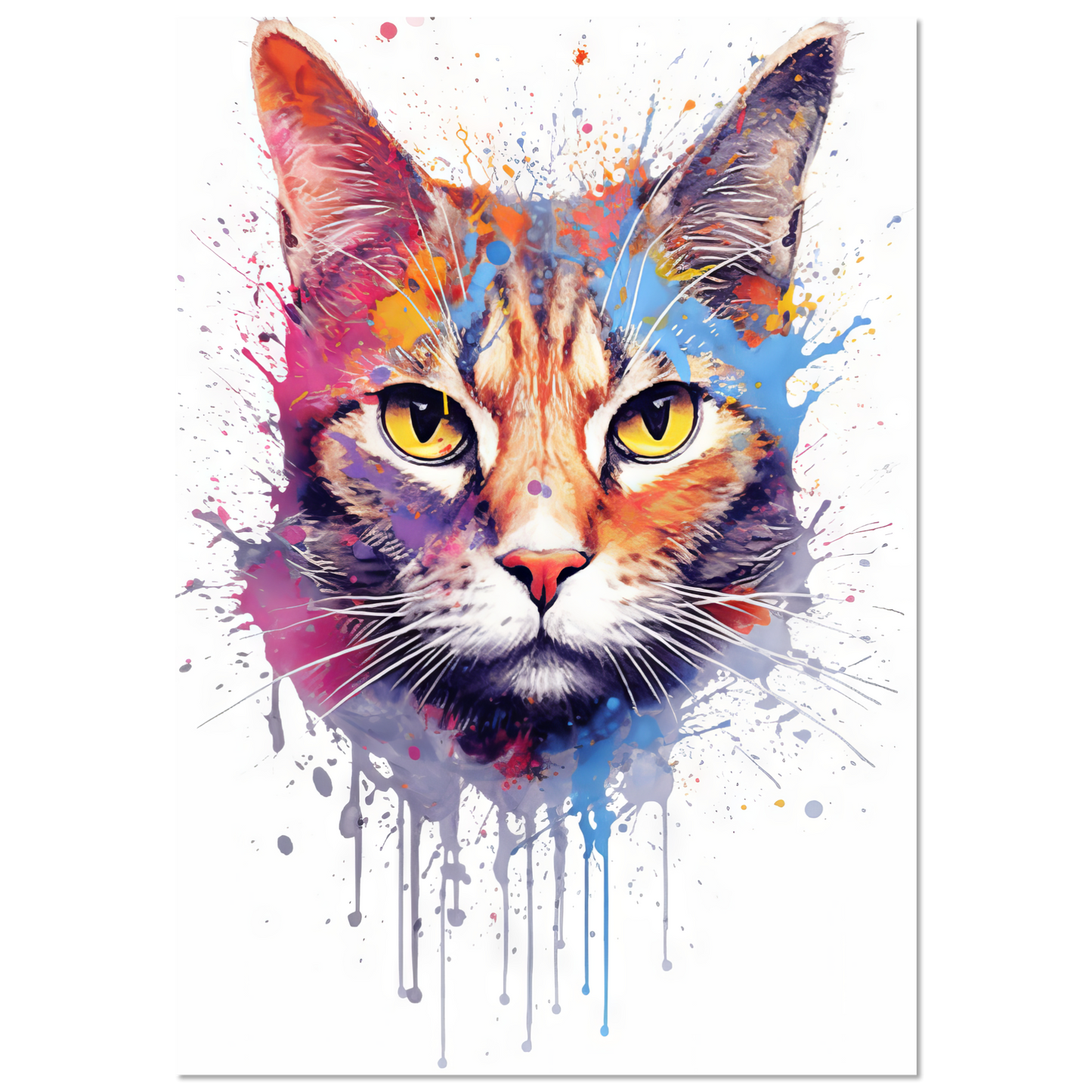 Katze Siam Pop-Art (CAT32)