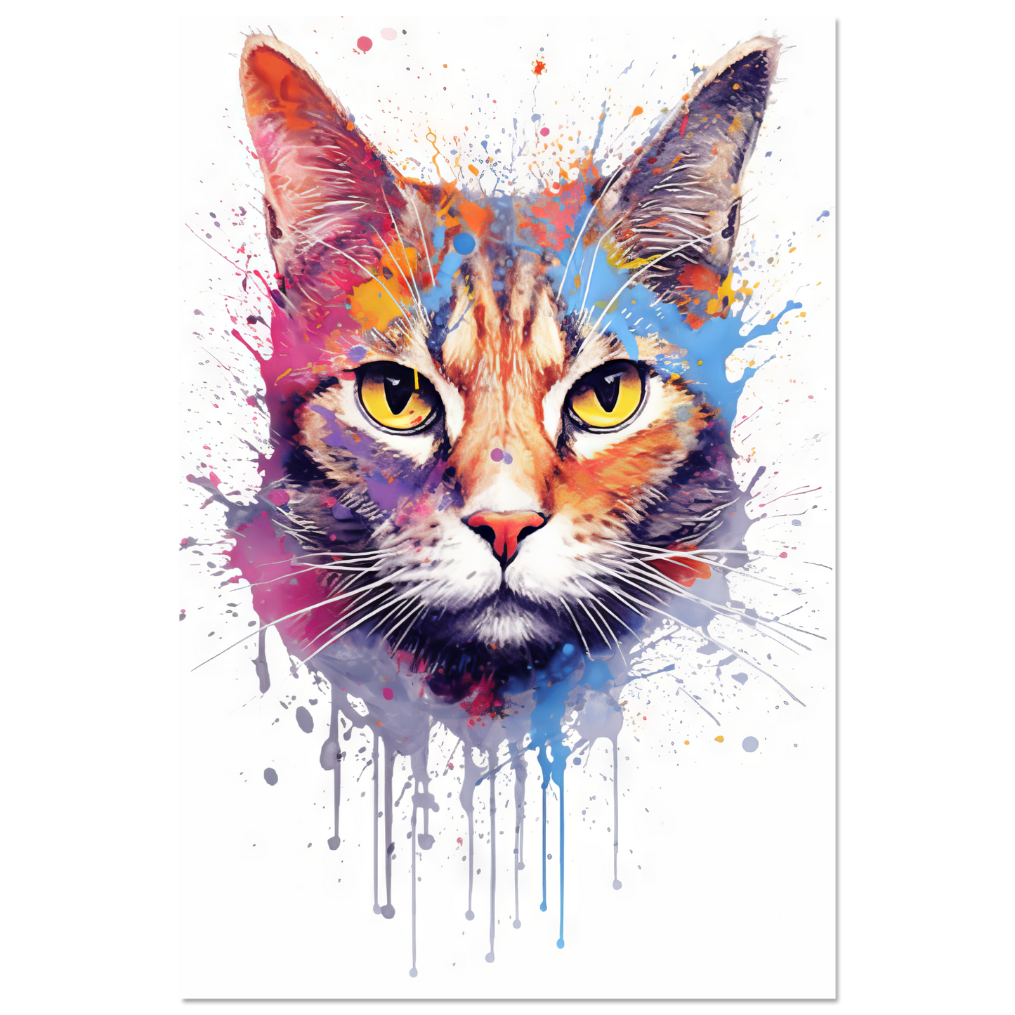 Katze Siam Pop-Art (CAT32)