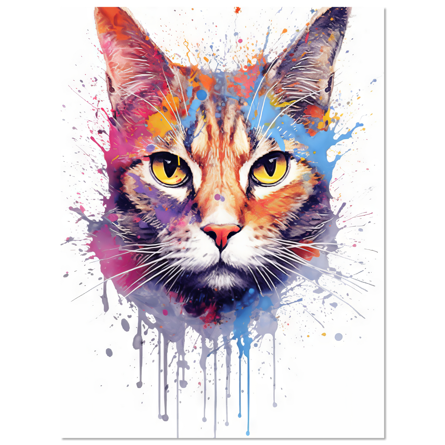 Katze Siam Pop-Art (CAT32)