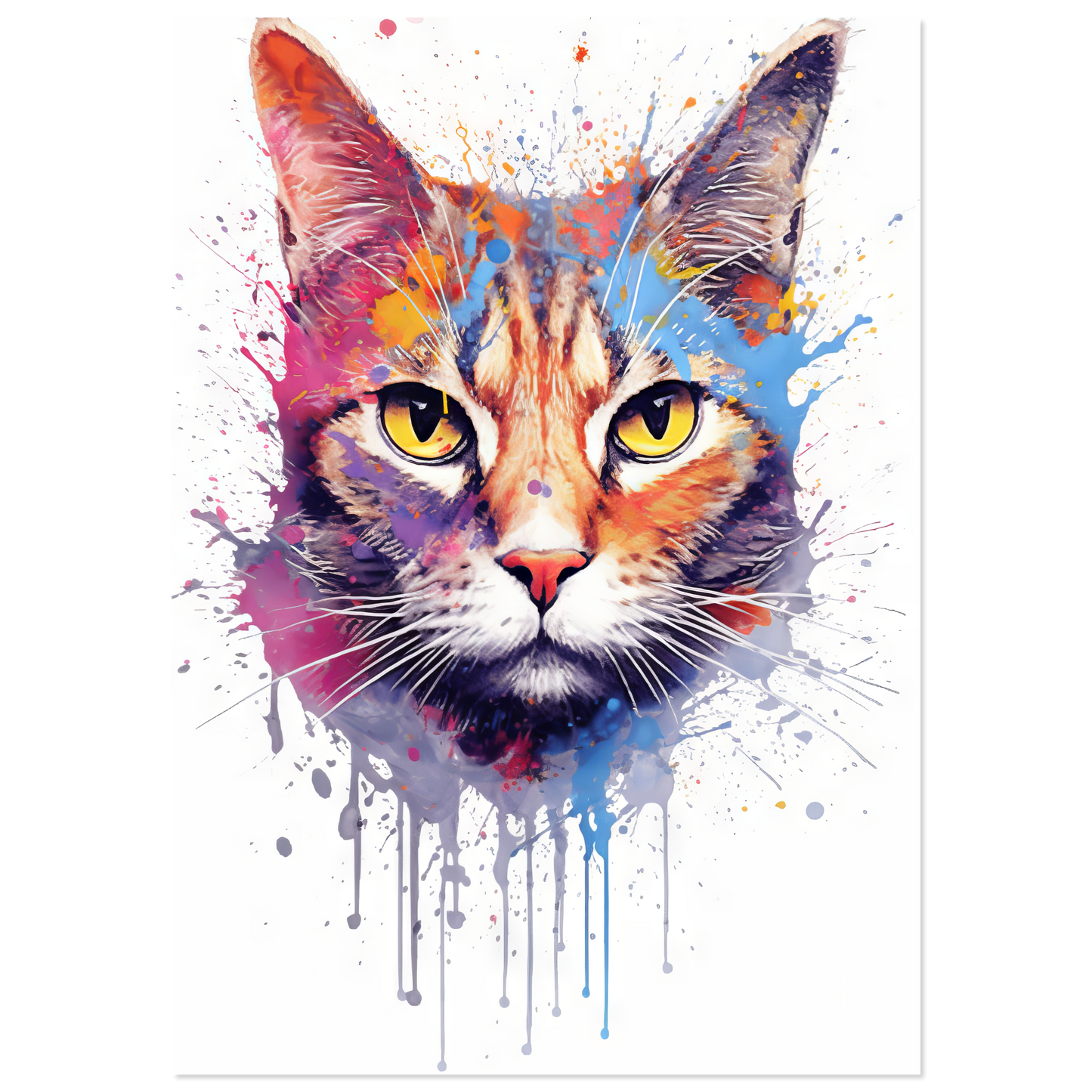 Katze Siam Pop-Art (CAT32)