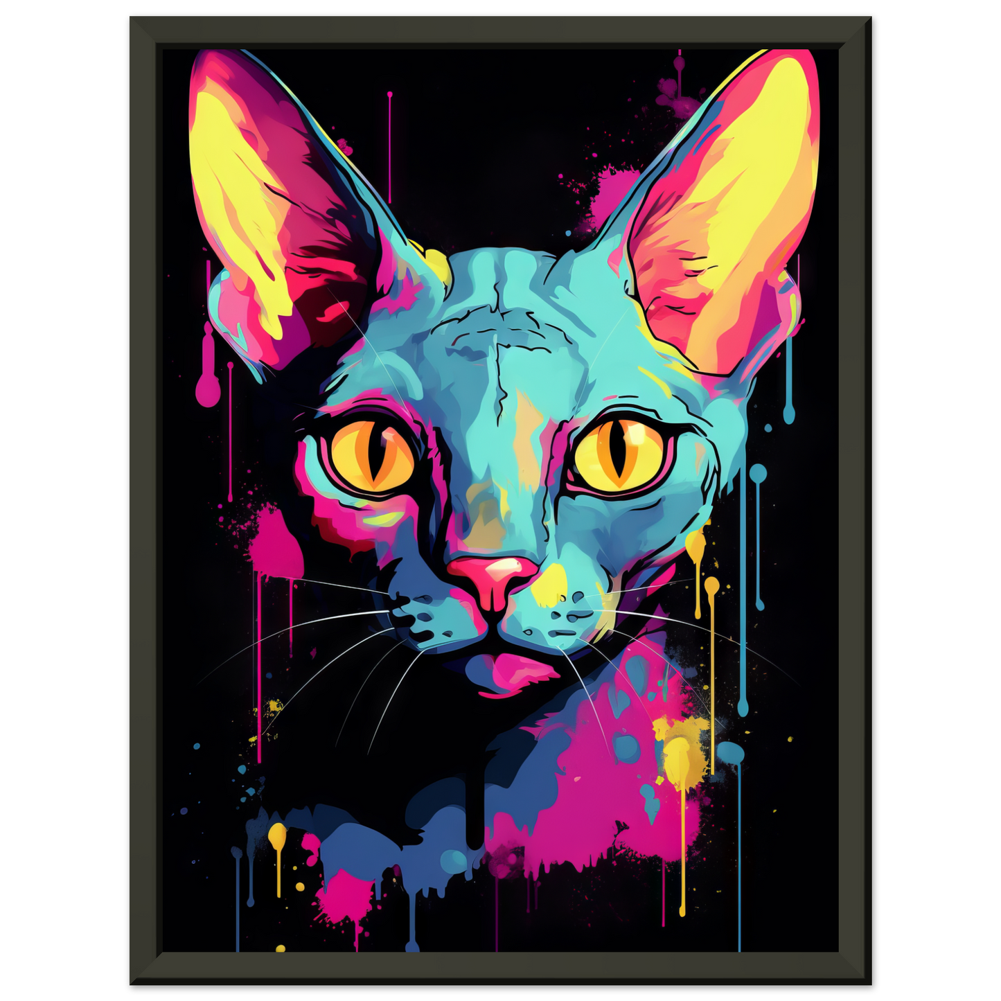 Katze Sphynx Pop-Art (CAT33)