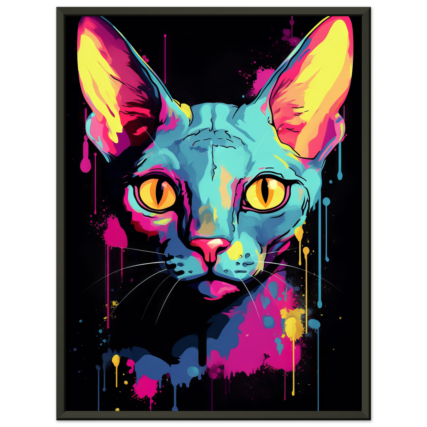 Katze Sphynx Pop-Art (CAT33)