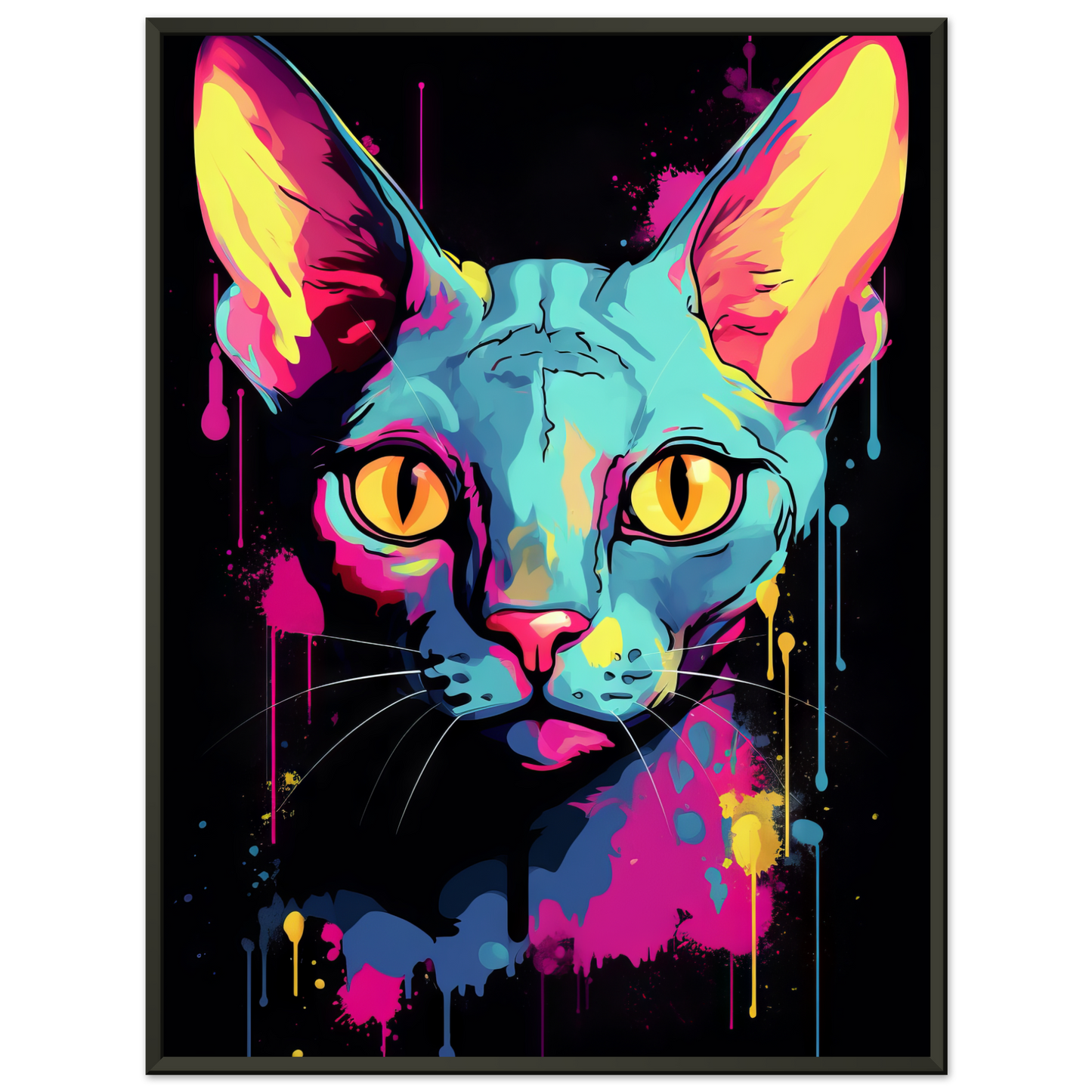 Katze Sphynx Pop-Art (CAT33)