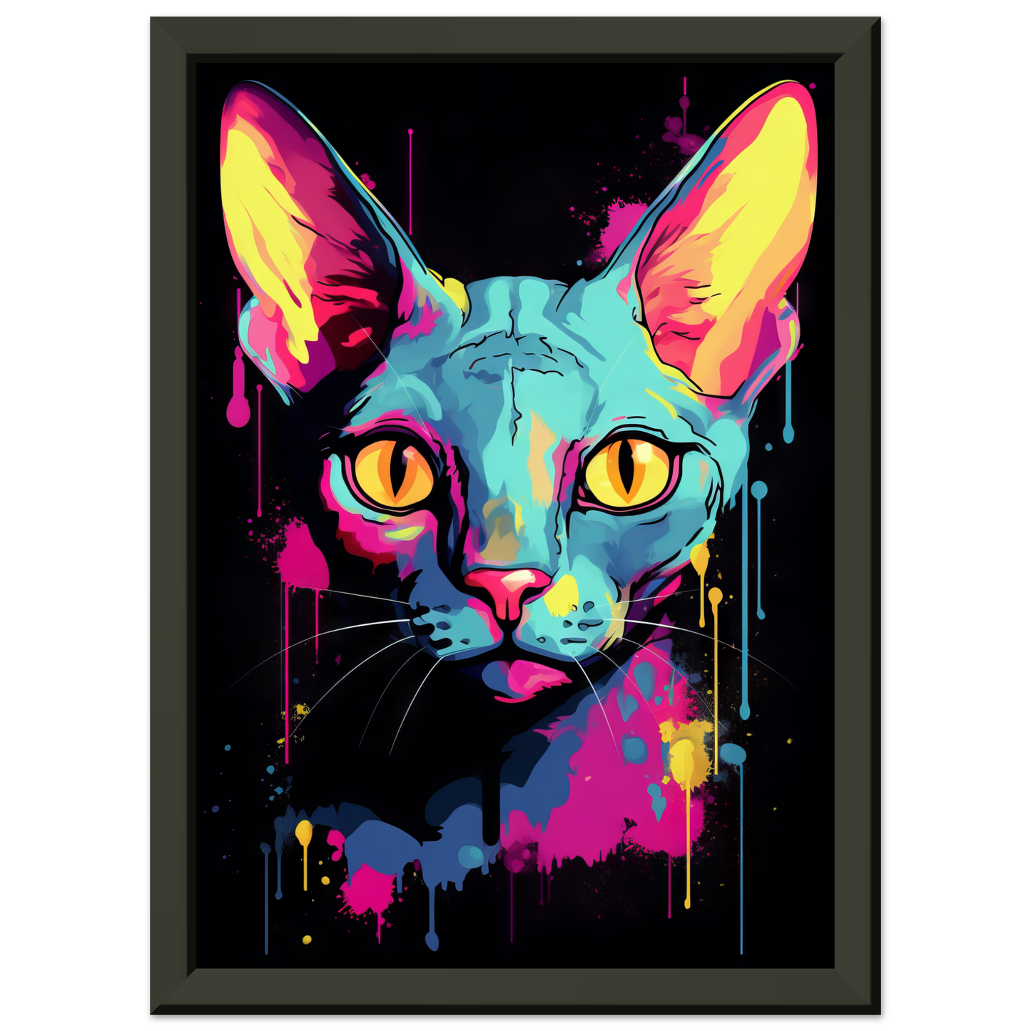 Katze Sphynx Pop-Art (CAT33)