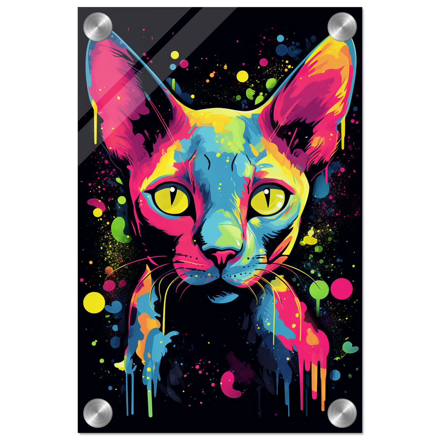 Katze Sphynx Pop-Art (CAT34)
