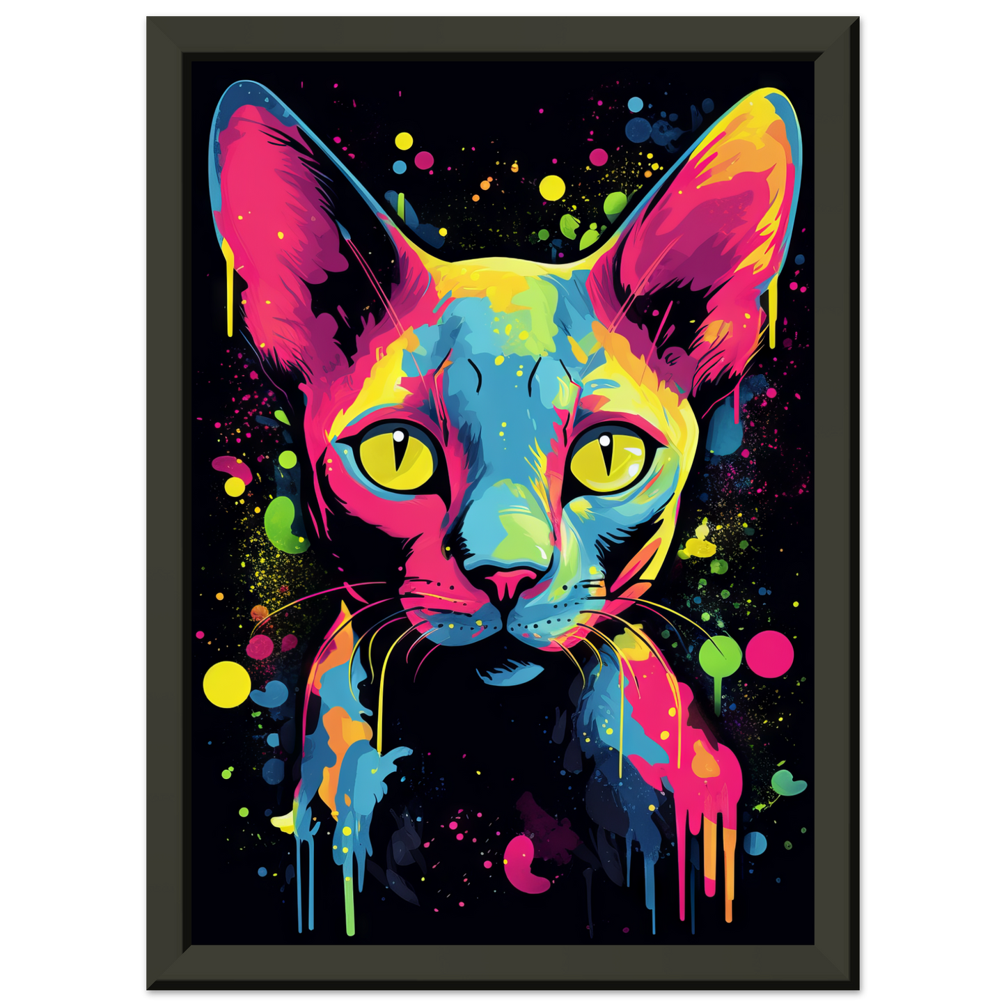 Katze Sphynx Pop-Art (CAT34)