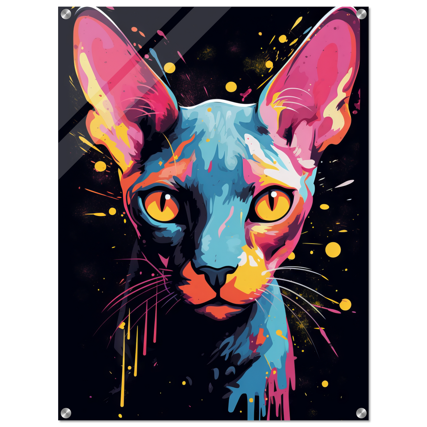 Katze Sphynx Pop-Art (CAT35)