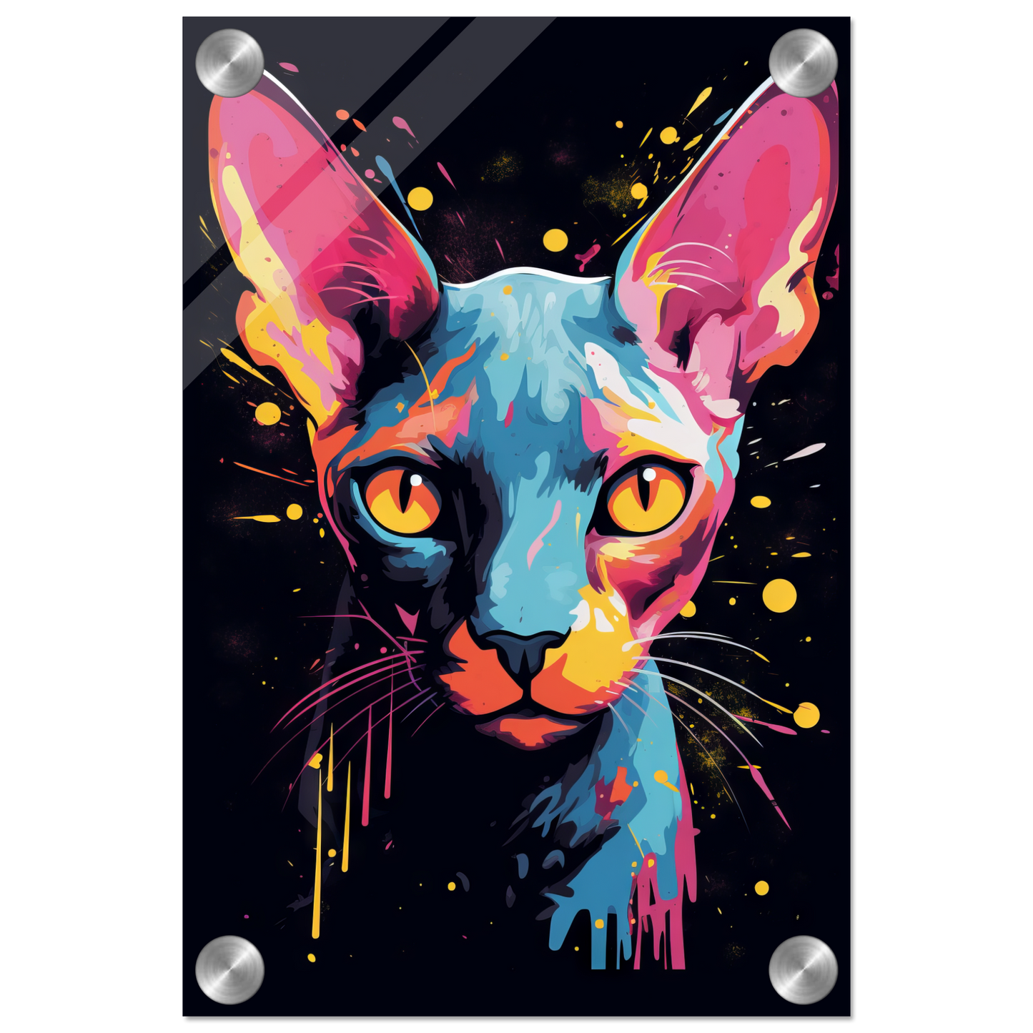Katze Sphynx Pop-Art (CAT35)