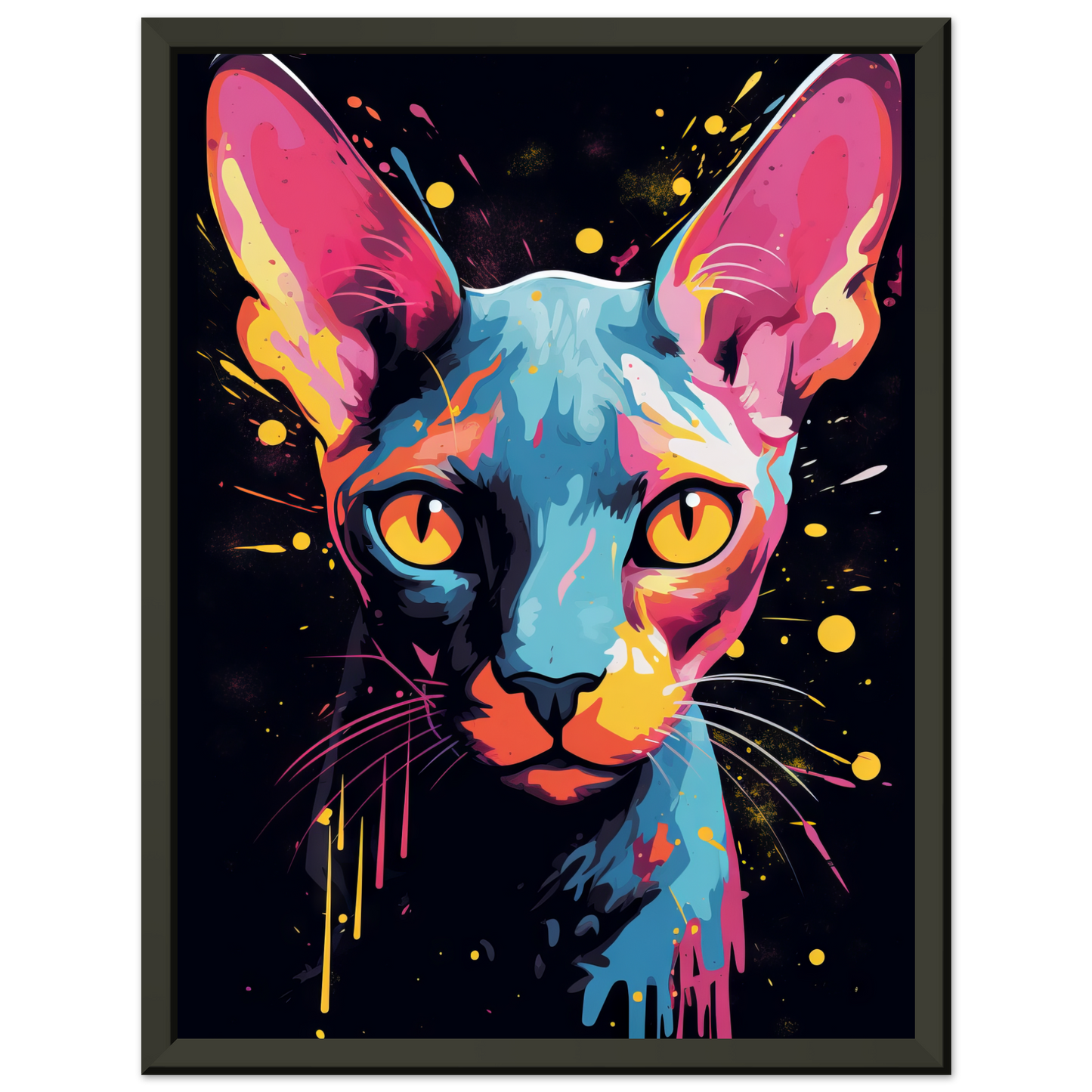 Katze Sphynx Pop-Art (CAT35)