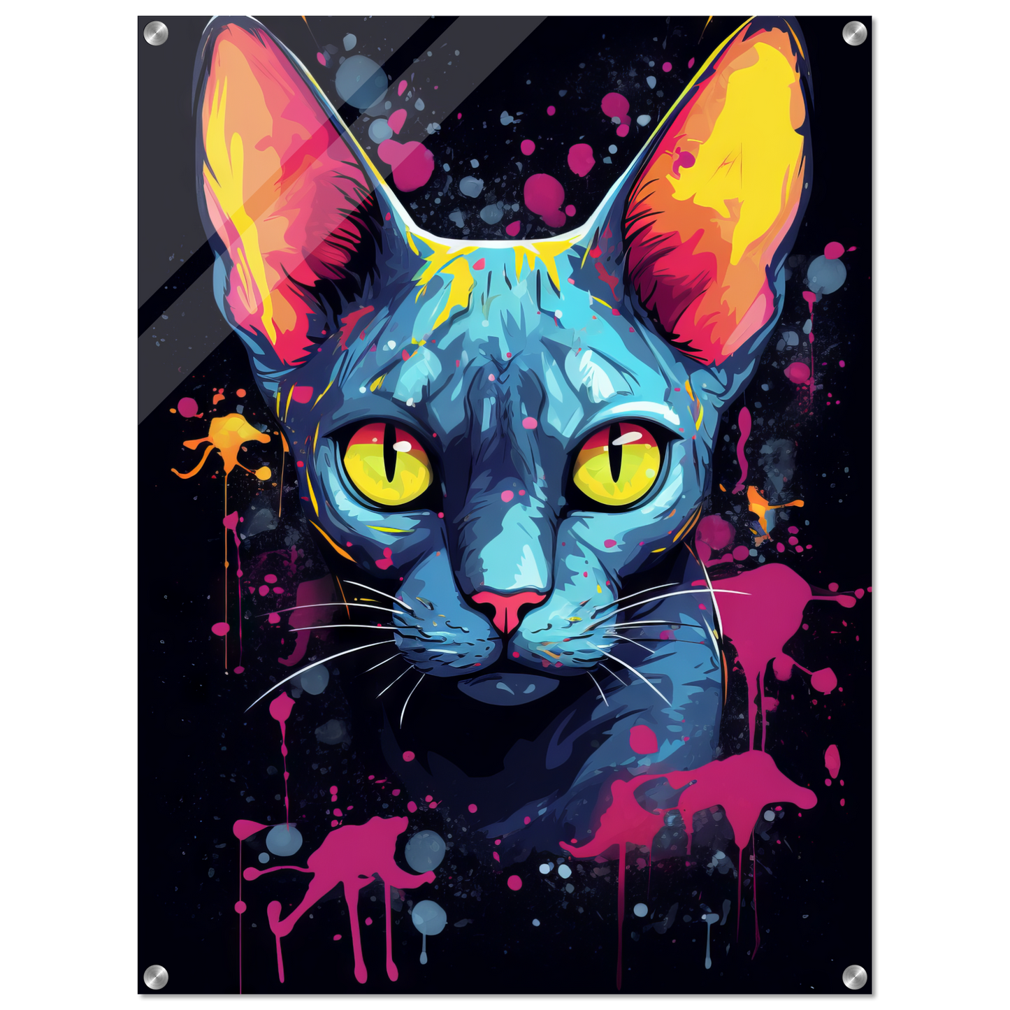 Katze Sphynx Pop-Art (CAT36)
