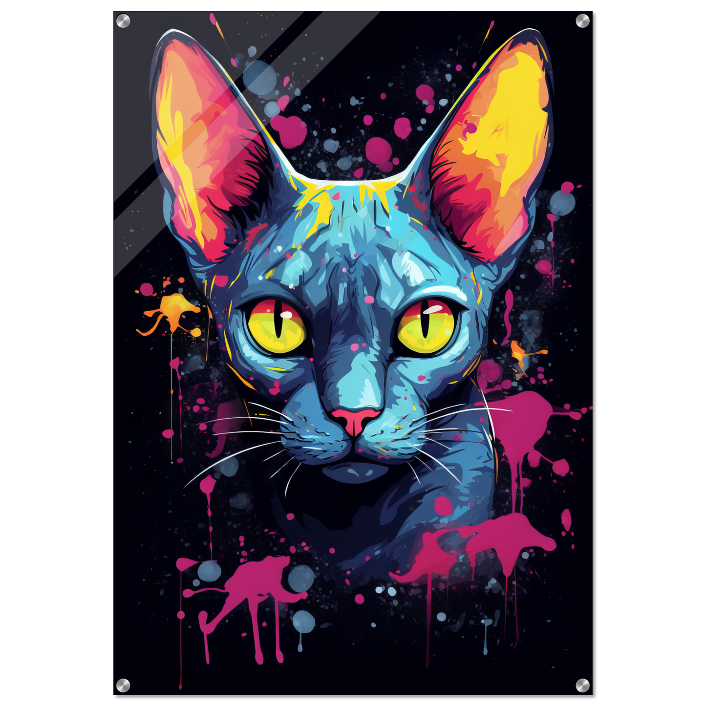 Katze Sphynx Pop-Art (CAT36)