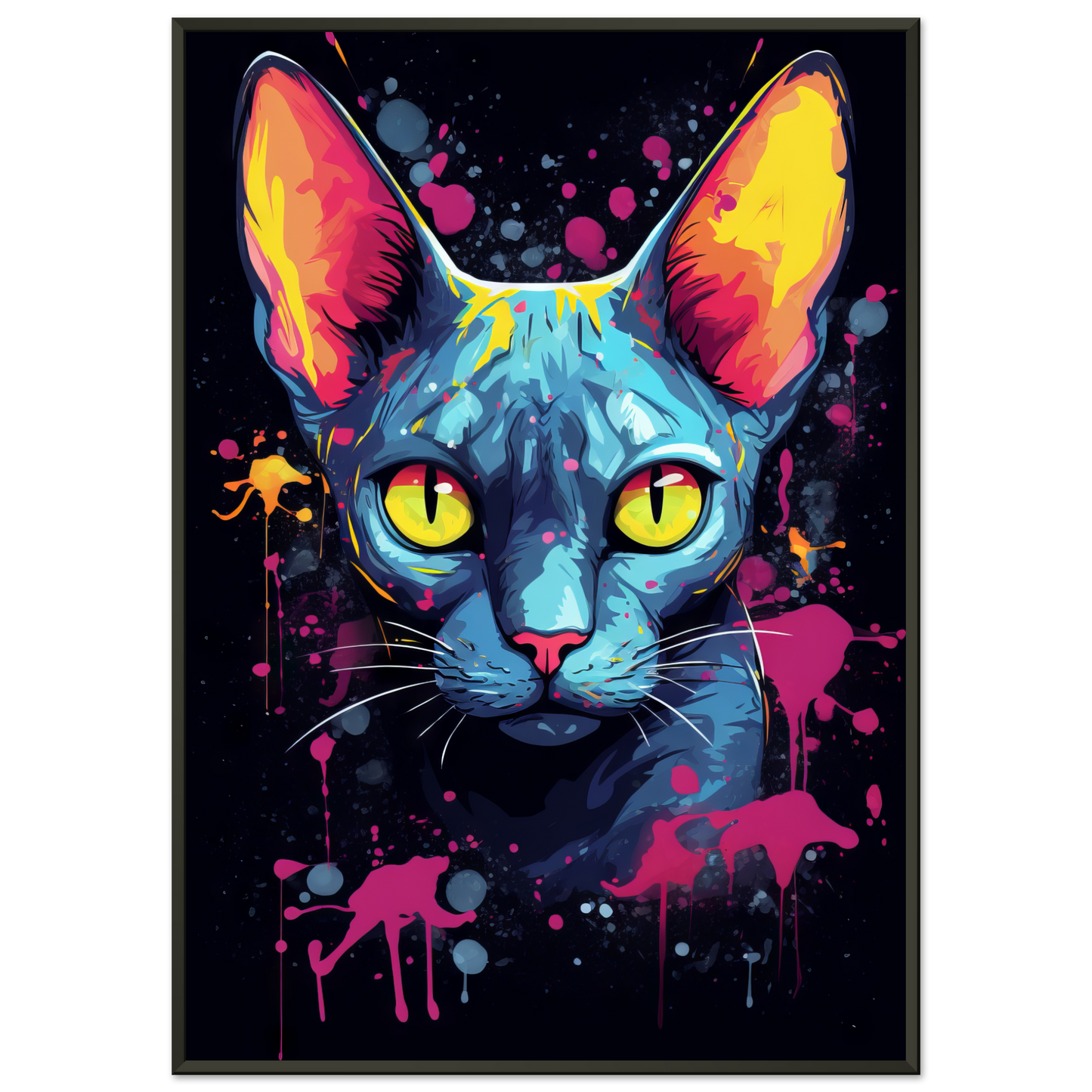 Katze Sphynx Pop-Art (CAT36)
