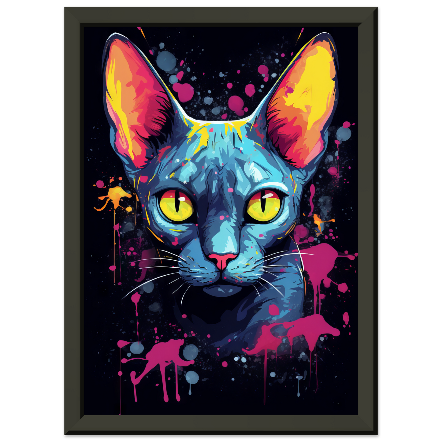 Katze Sphynx Pop-Art (CAT36)