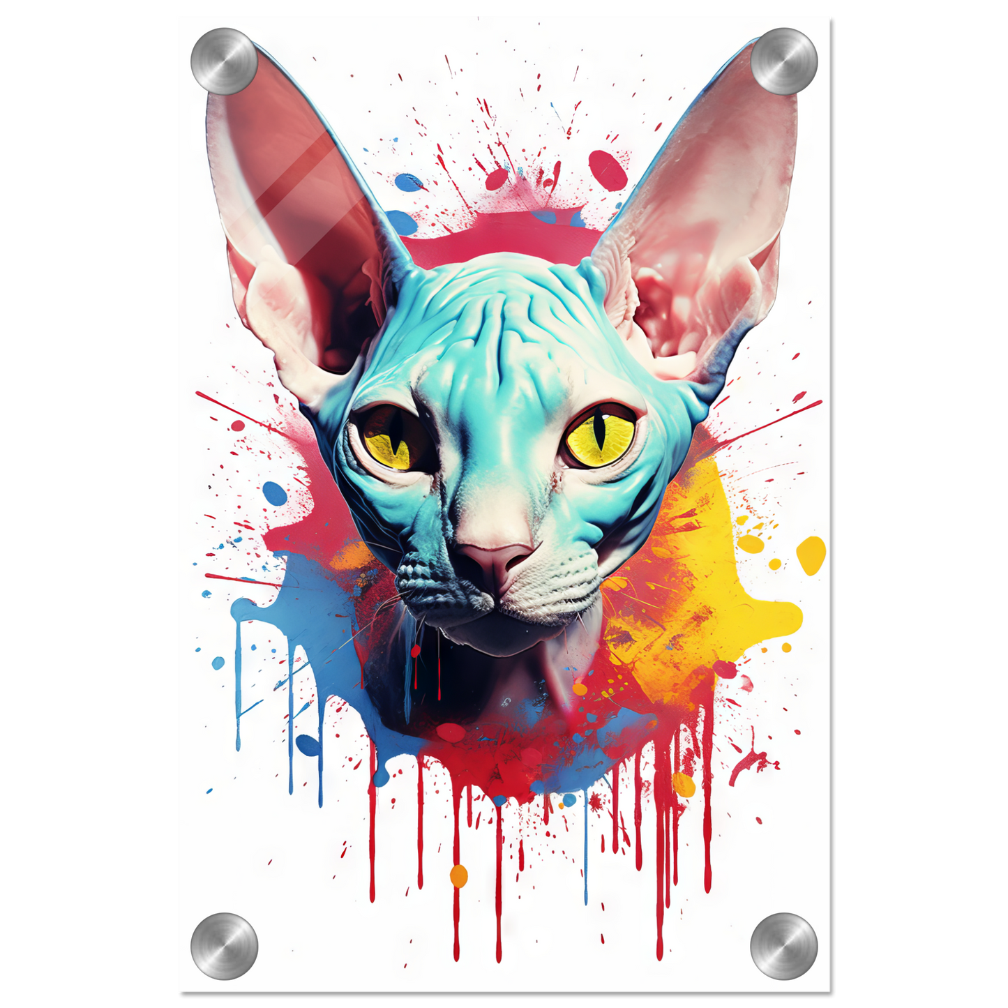 Katze Sphynx Pop-Art (CAT37)