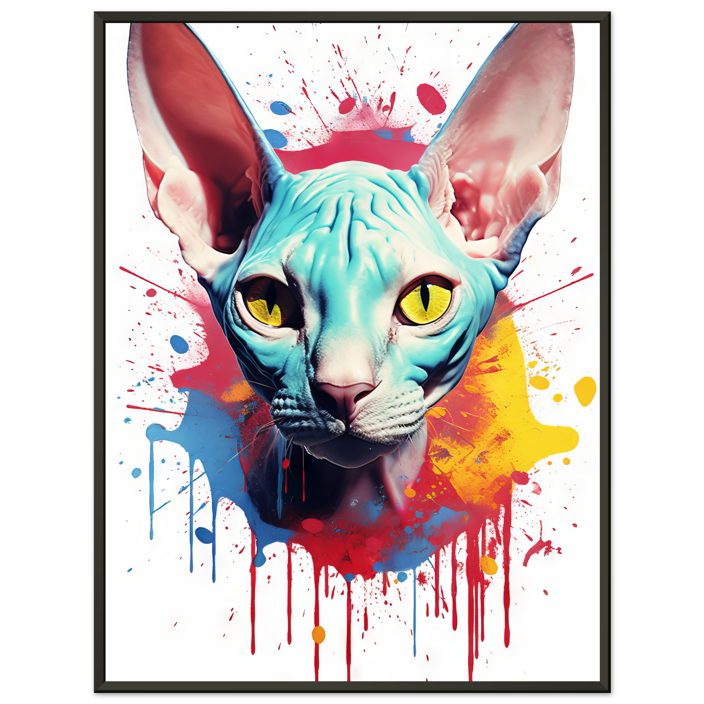 Katze Sphynx Pop-Art (CAT37)