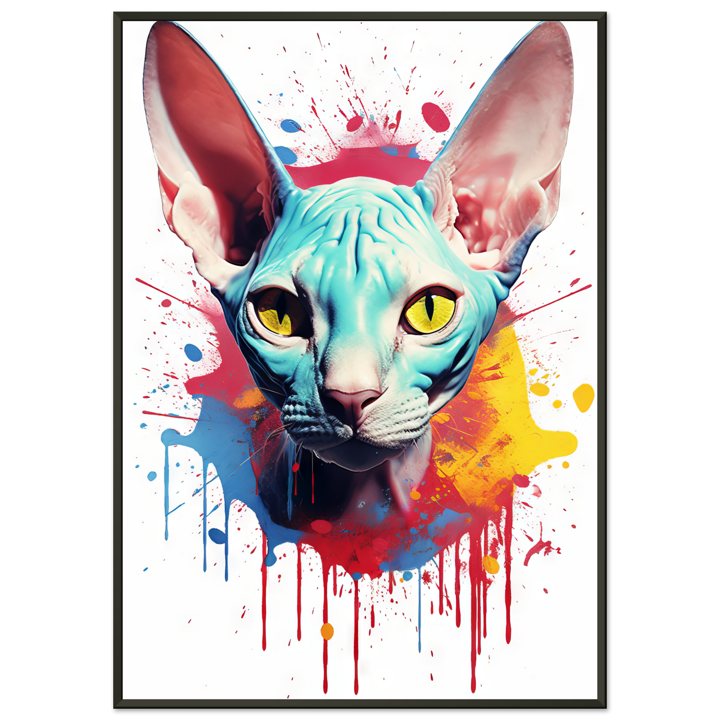 Katze Sphynx Pop-Art (CAT37)