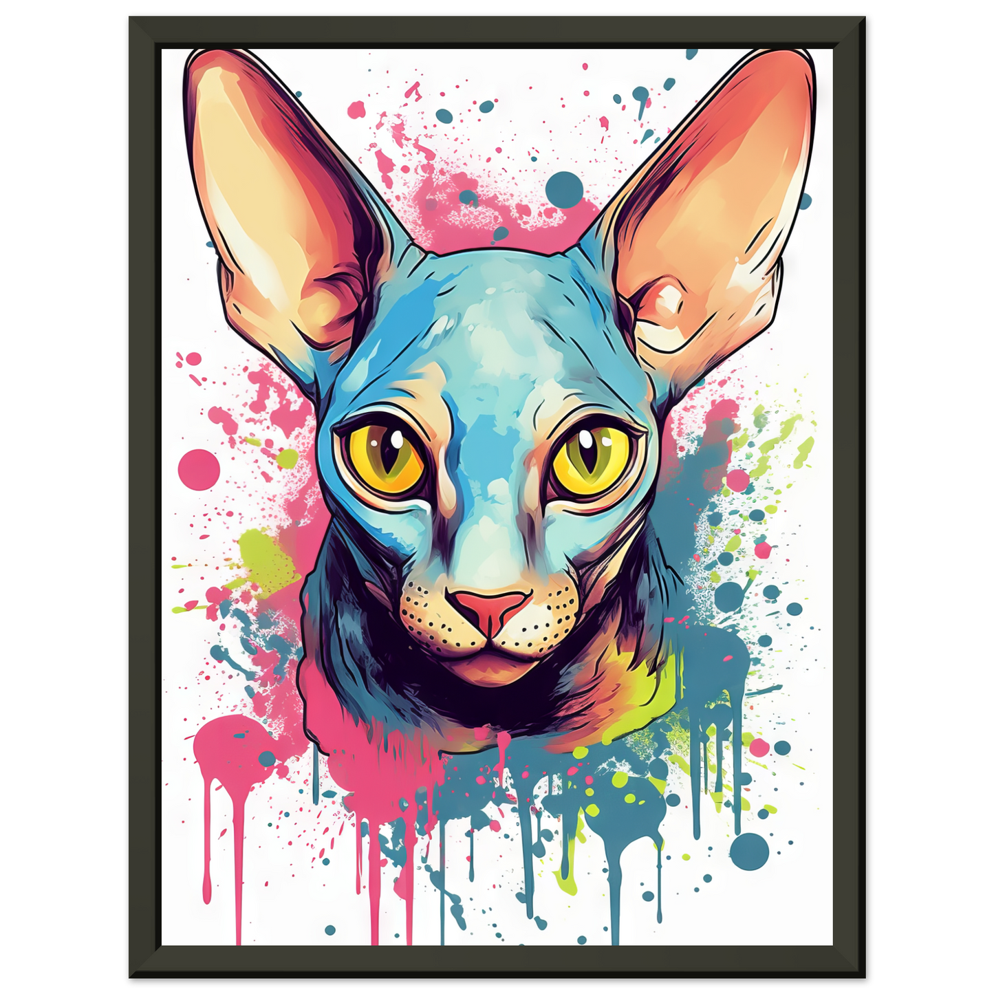 Katze Sphynx Pop-Art (CAT38)