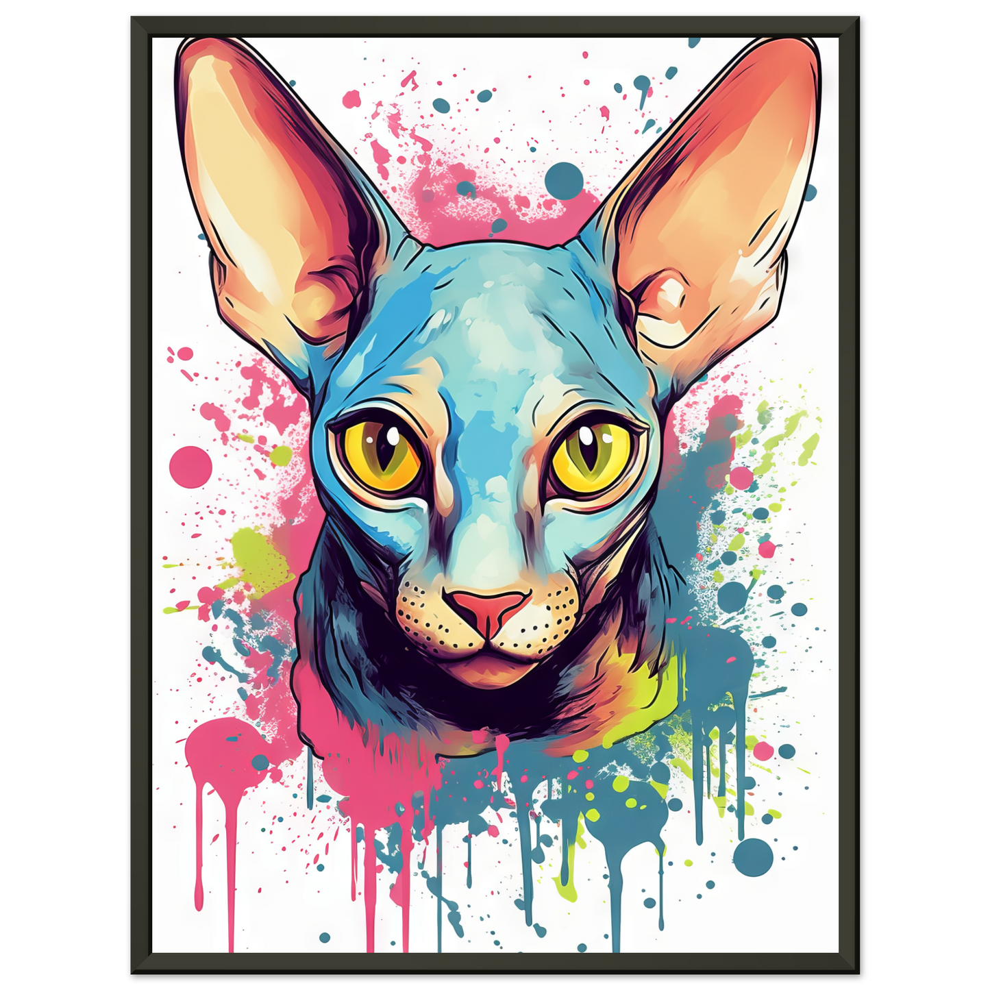 Katze Sphynx Pop-Art (CAT38)