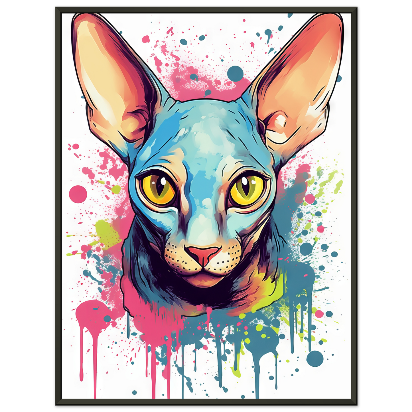 Katze Sphynx Pop-Art (CAT38)