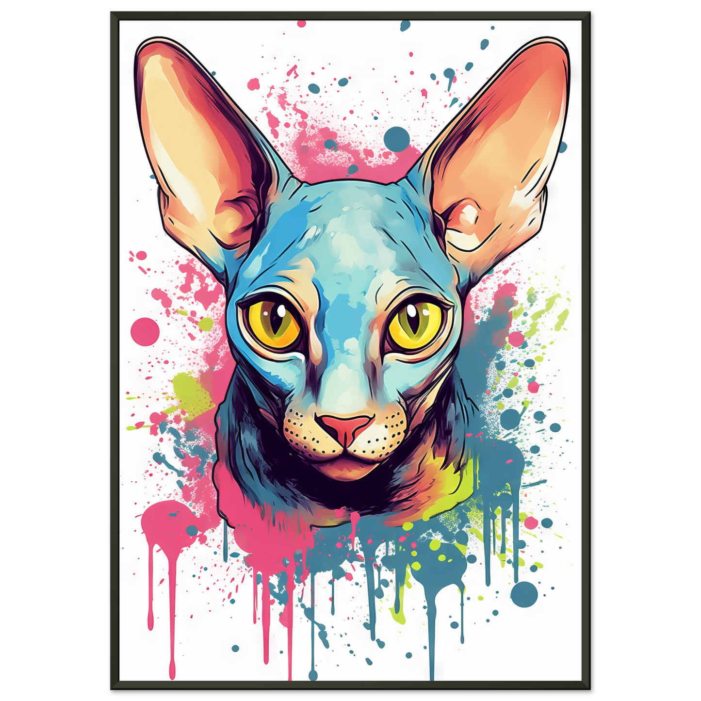 Katze Sphynx Pop-Art (CAT38)
