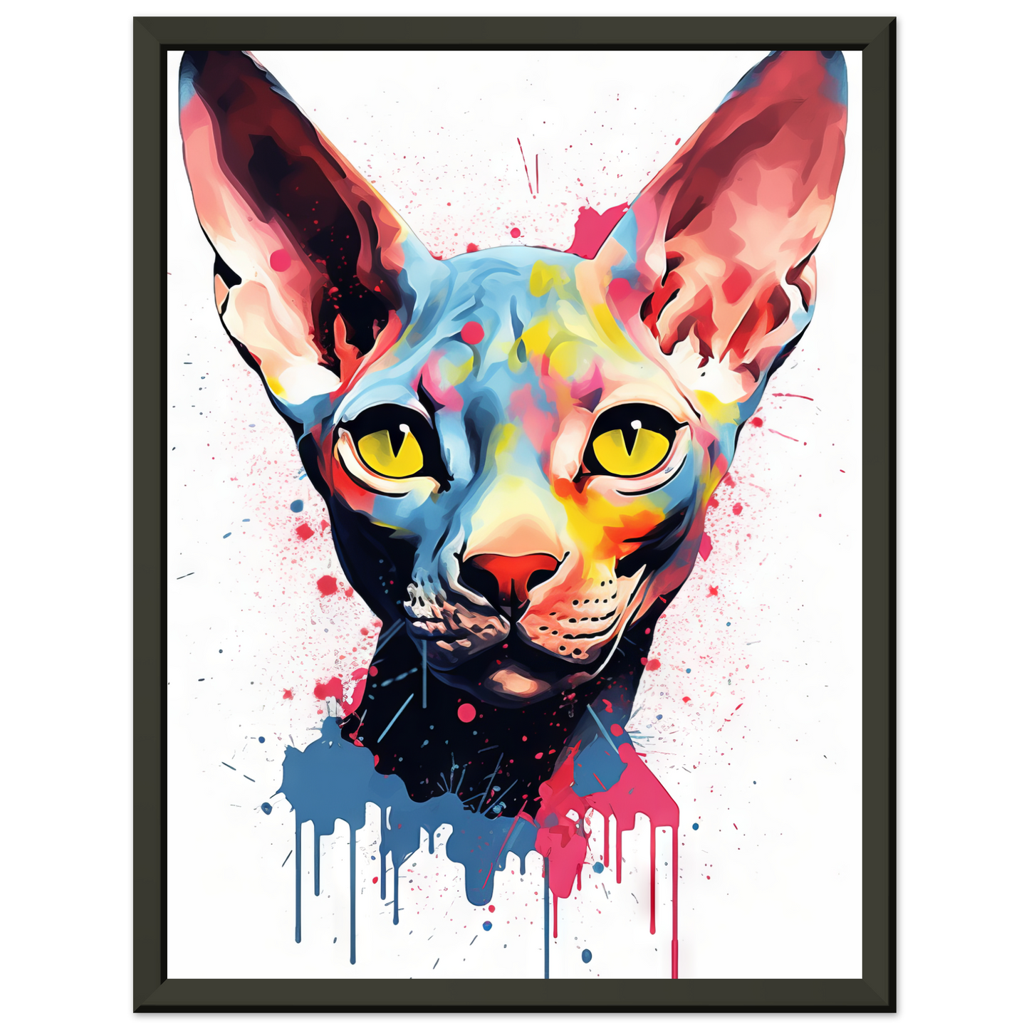 Katze Sphynx Pop-Art (CAT39)