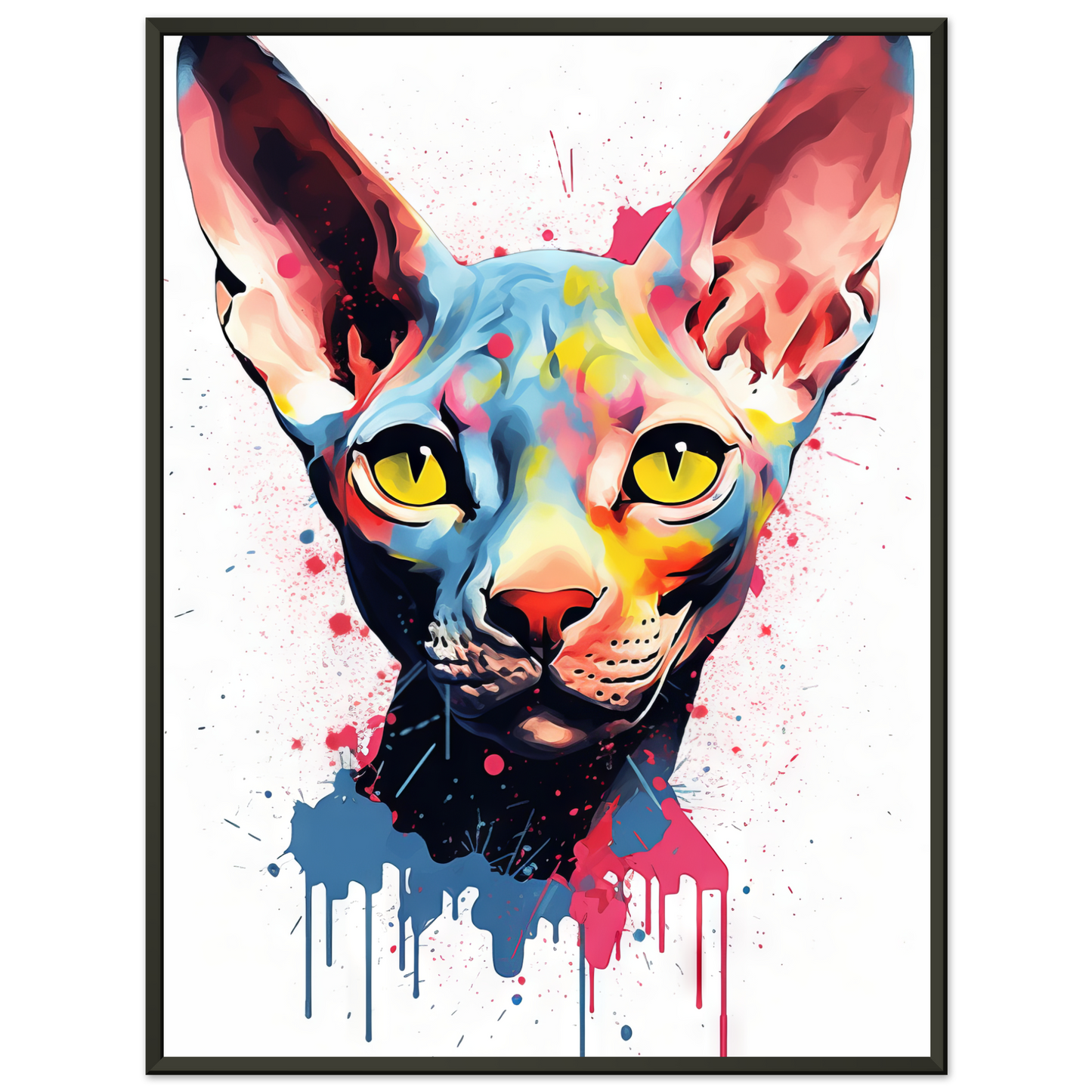 Katze Sphynx Pop-Art (CAT39)