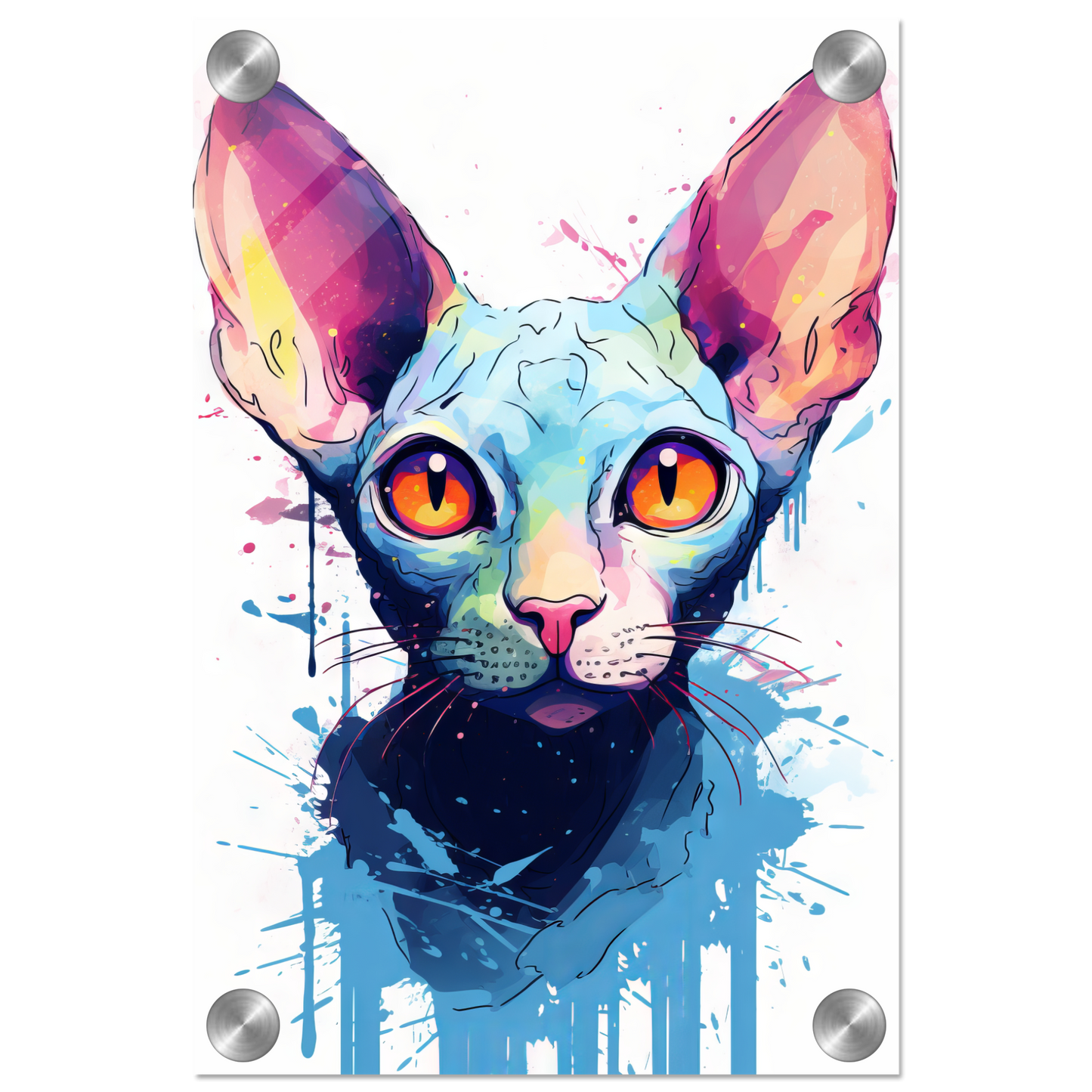 Katze Sphynx Pop-Art (CAT40)