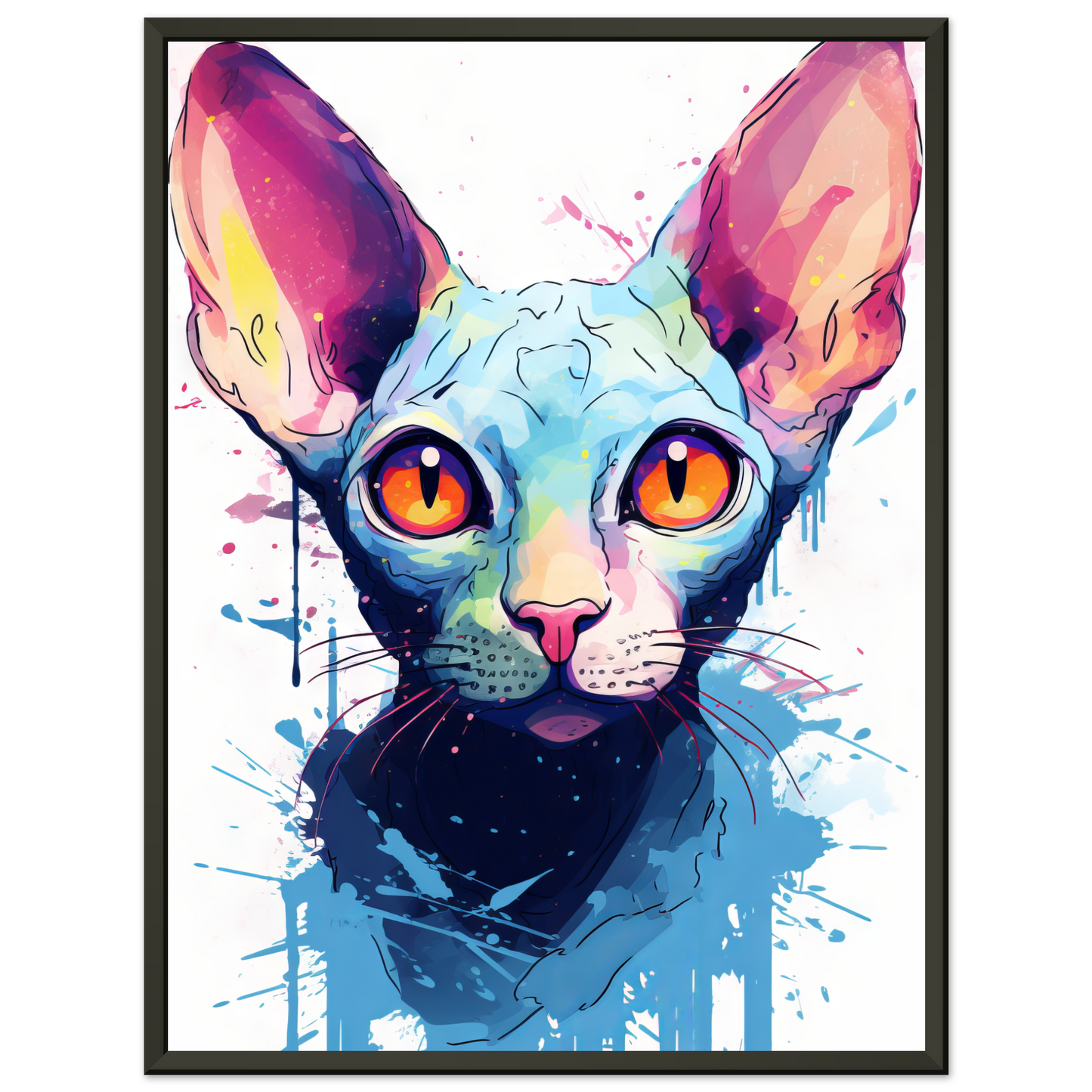 Katze Sphynx Pop-Art (CAT40)