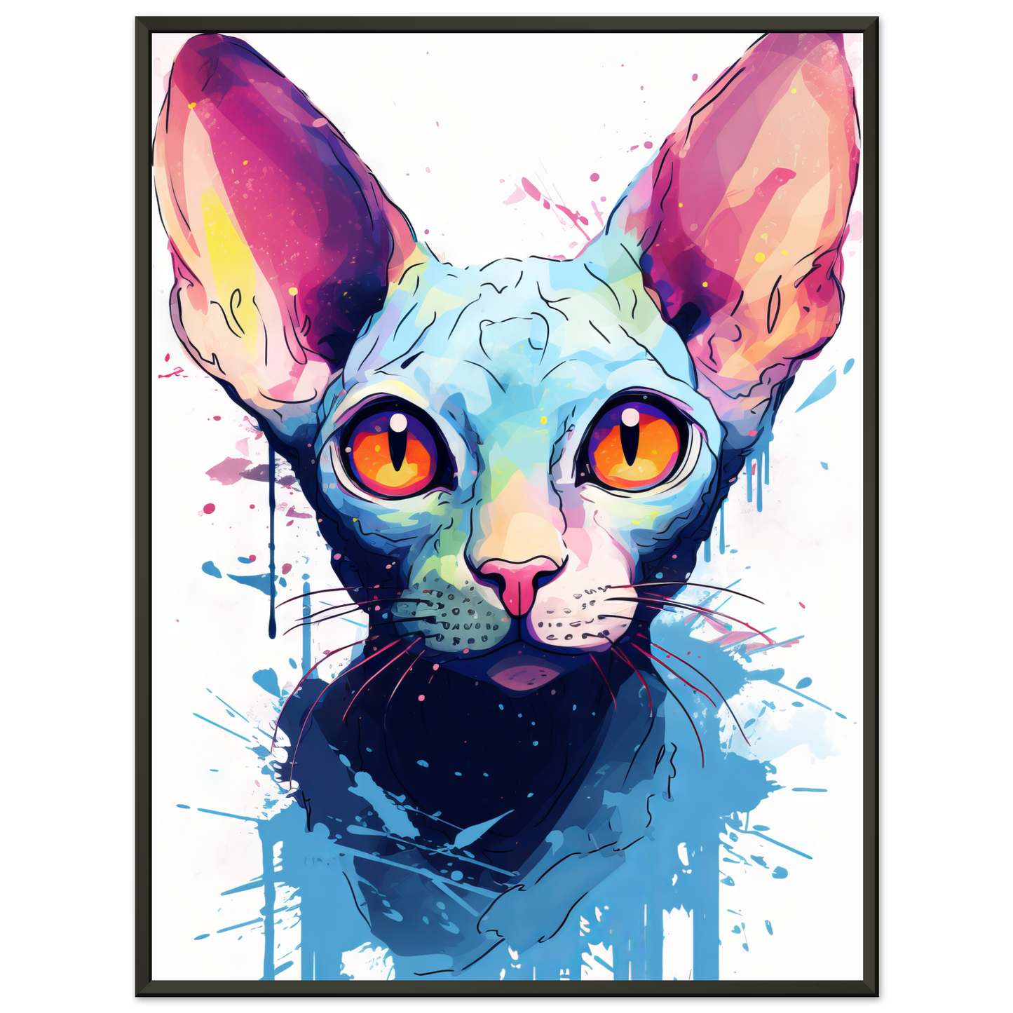 Katze Sphynx Pop-Art (CAT40)