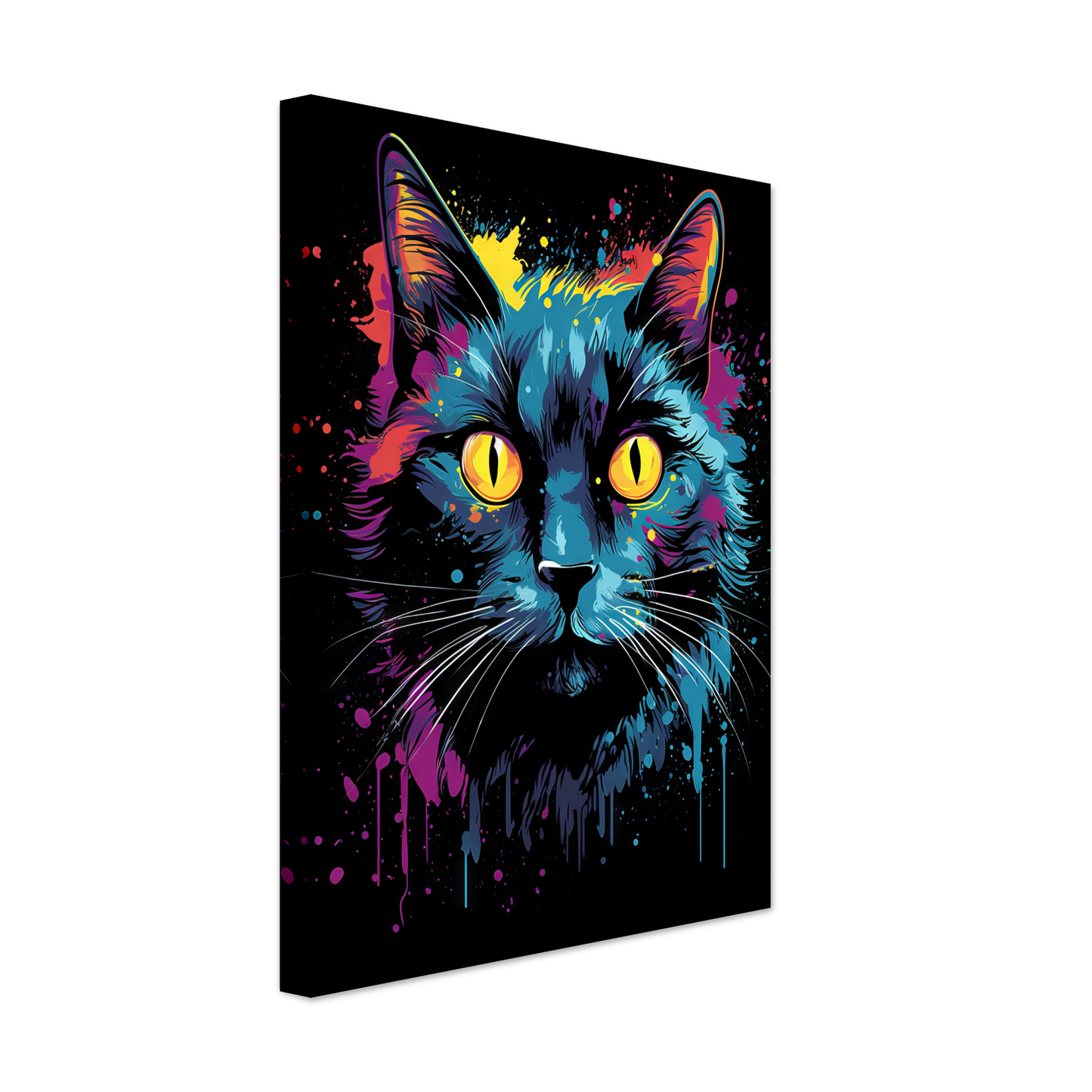 Cat Black Pop Art (CAT44)