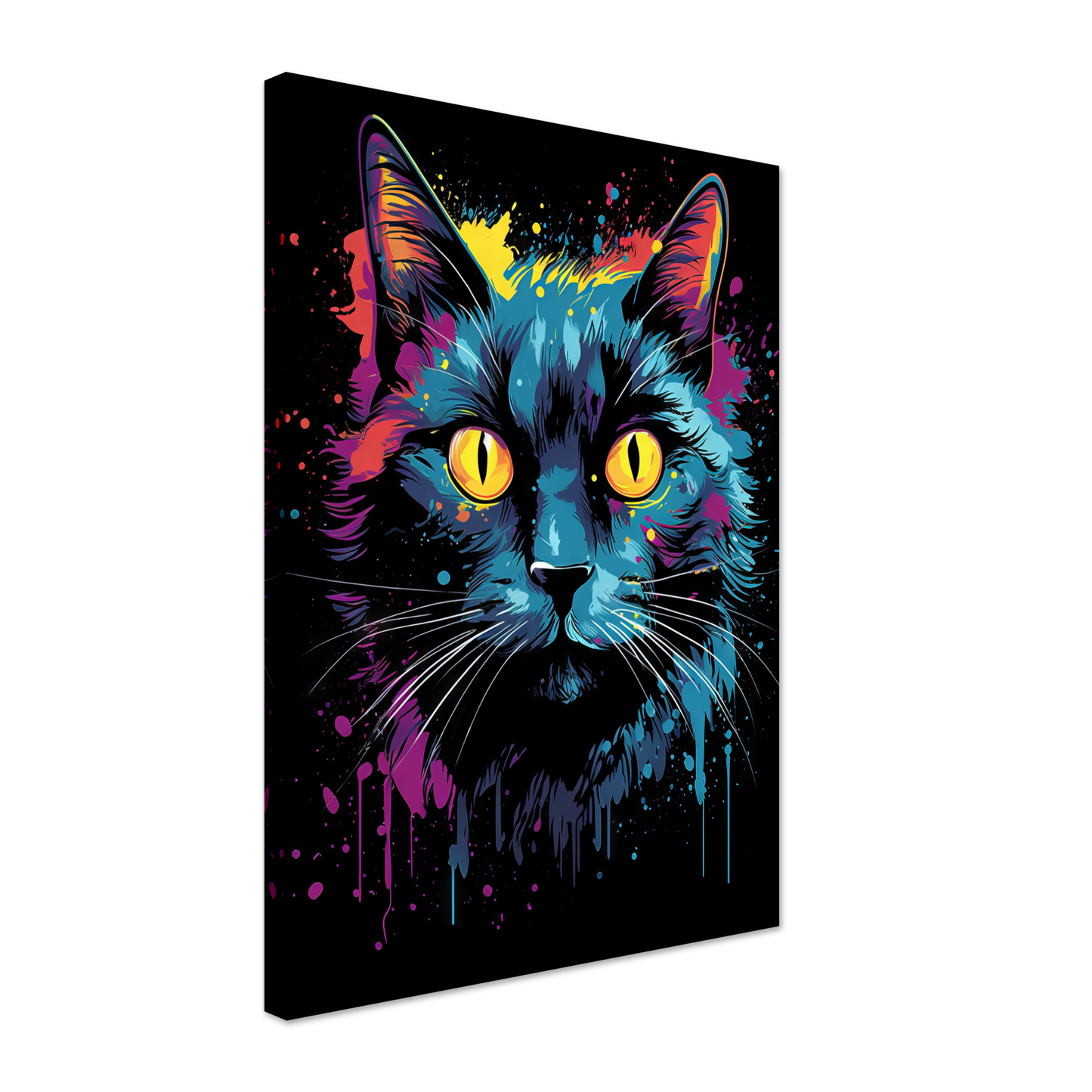 Cat Black Pop Art (CAT44)