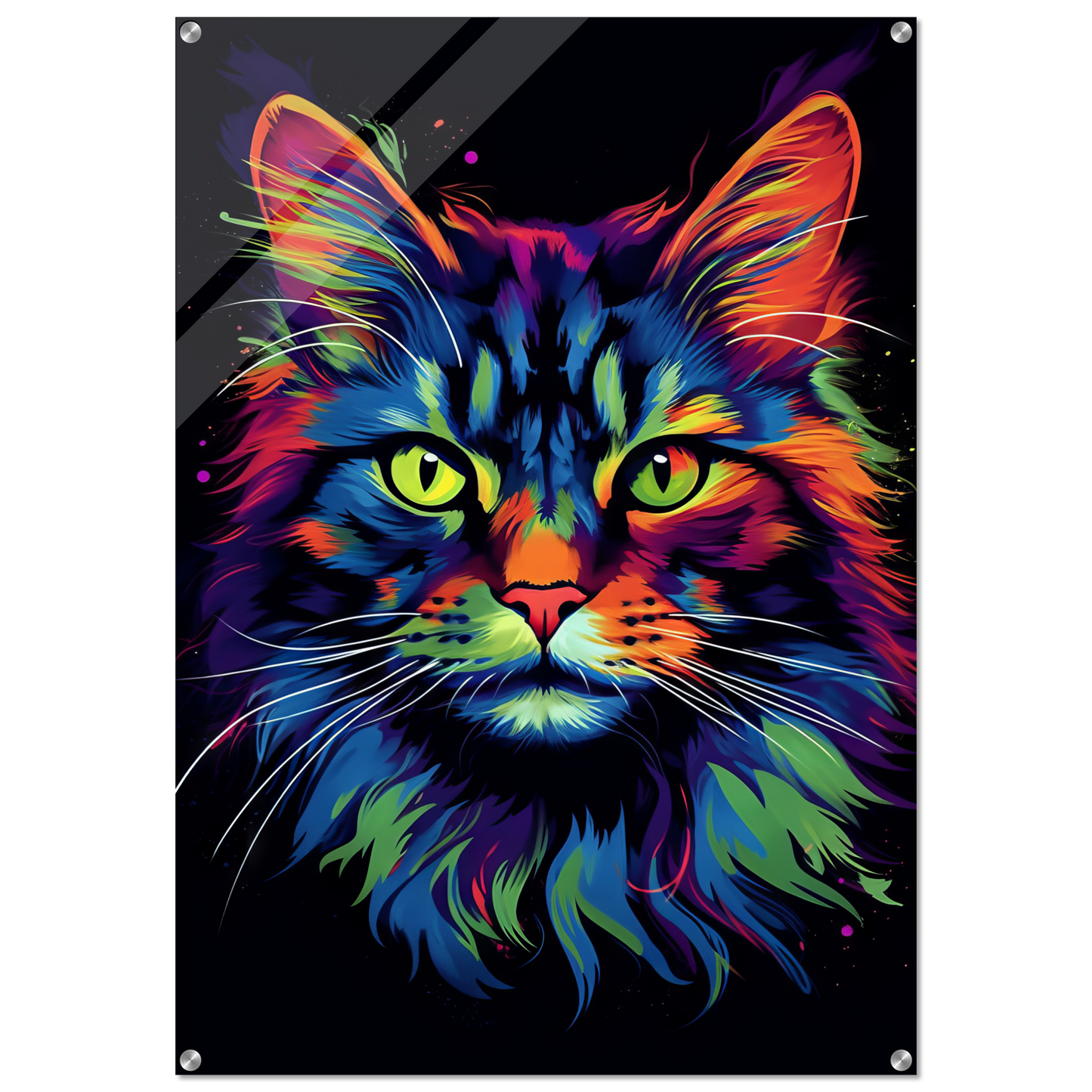 Katze Maine Coon Pop-Art (CAT49)