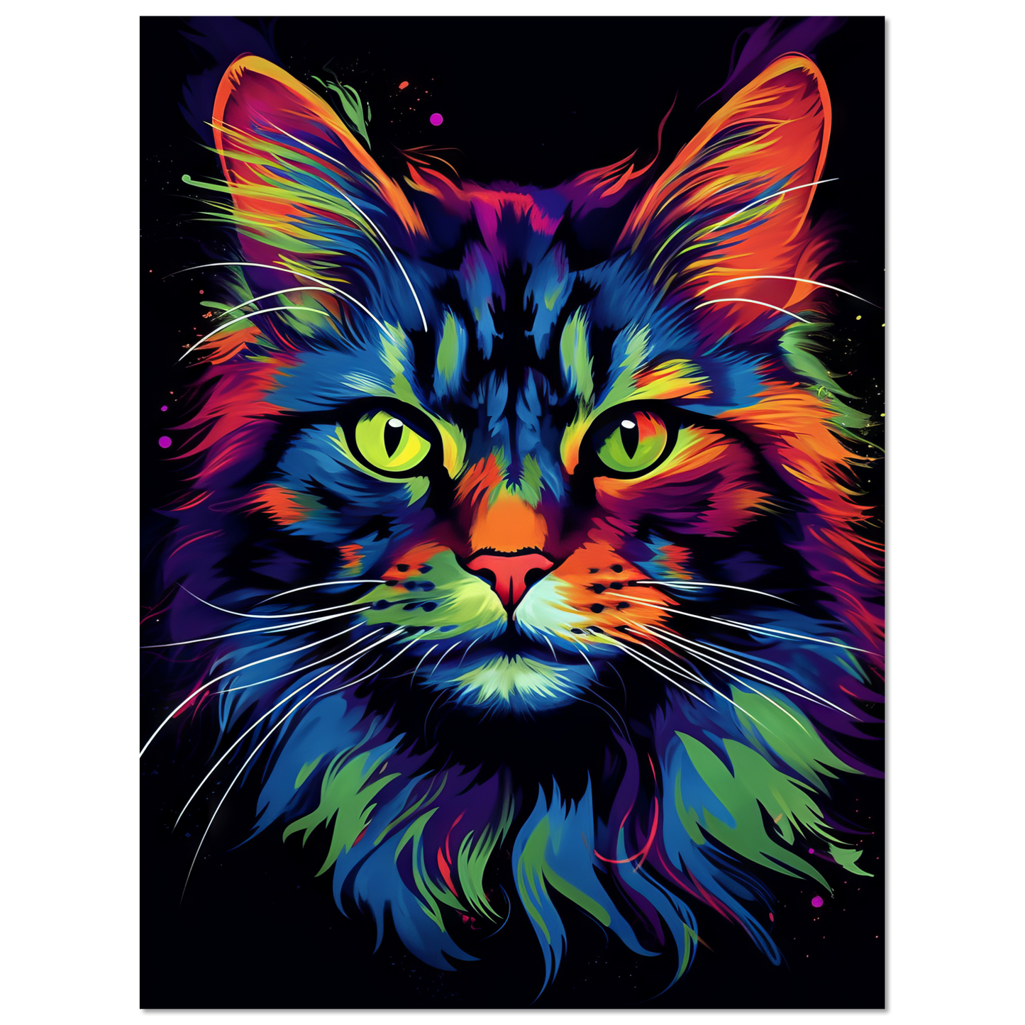 Katze Maine Coon Pop-Art (CAT49)