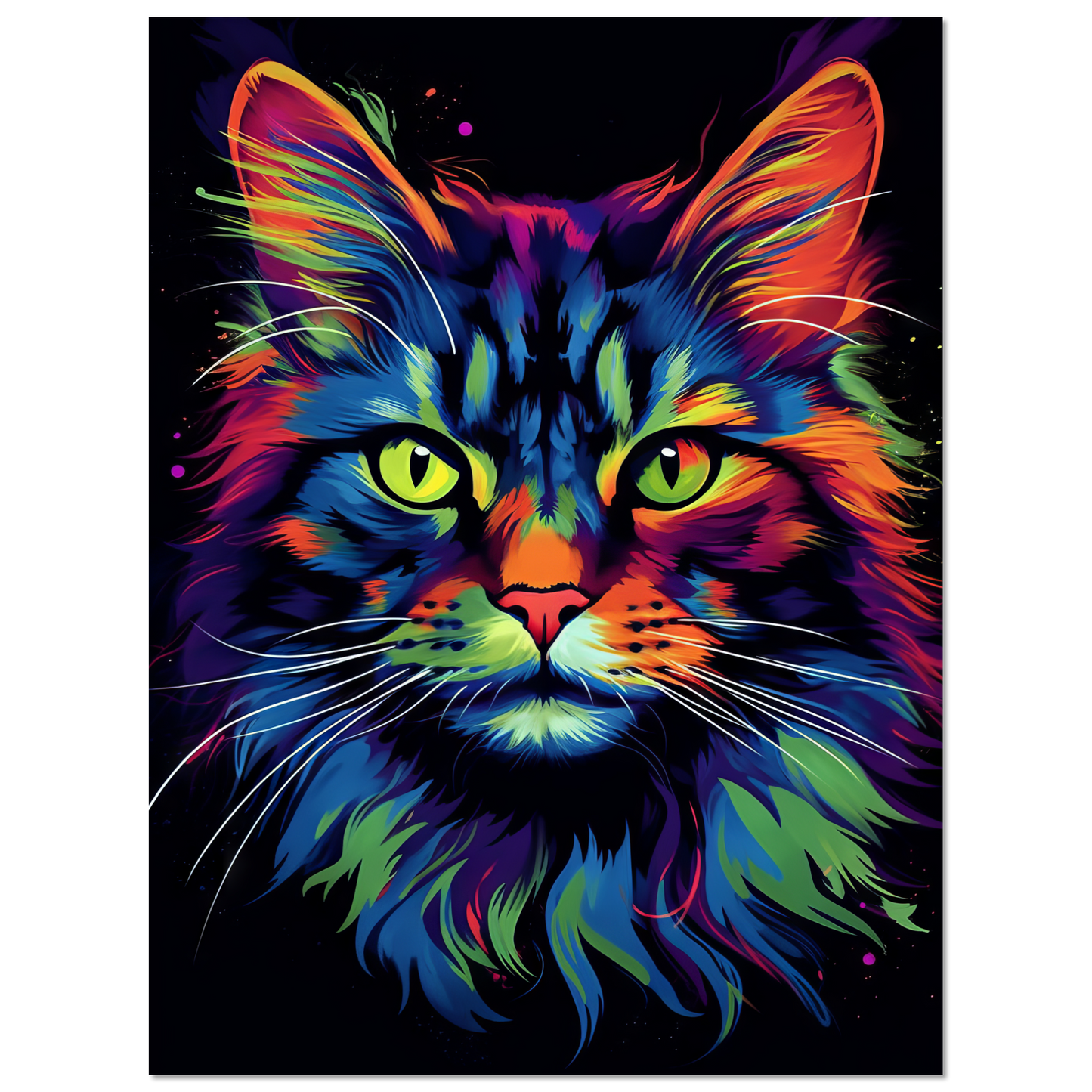 Katze Maine Coon Pop-Art (CAT49)