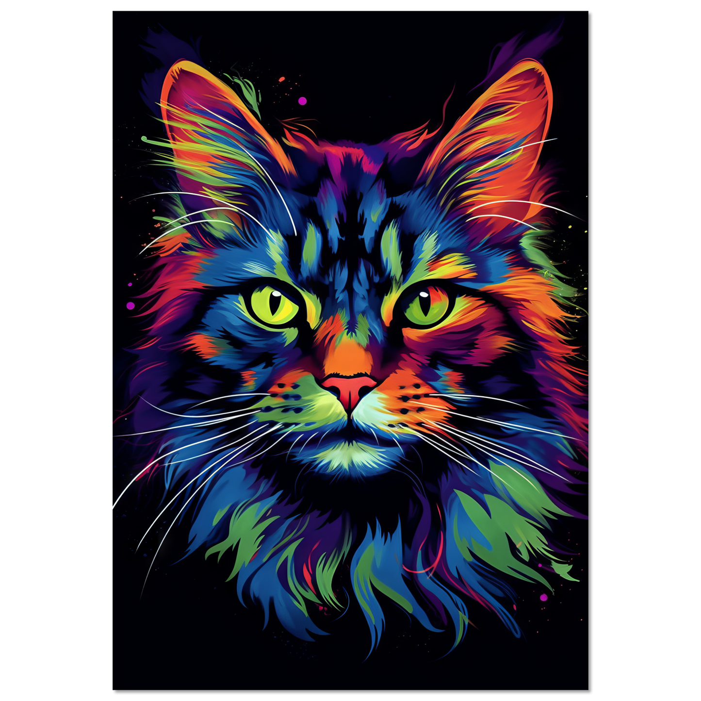 Katze Maine Coon Pop-Art (CAT49)
